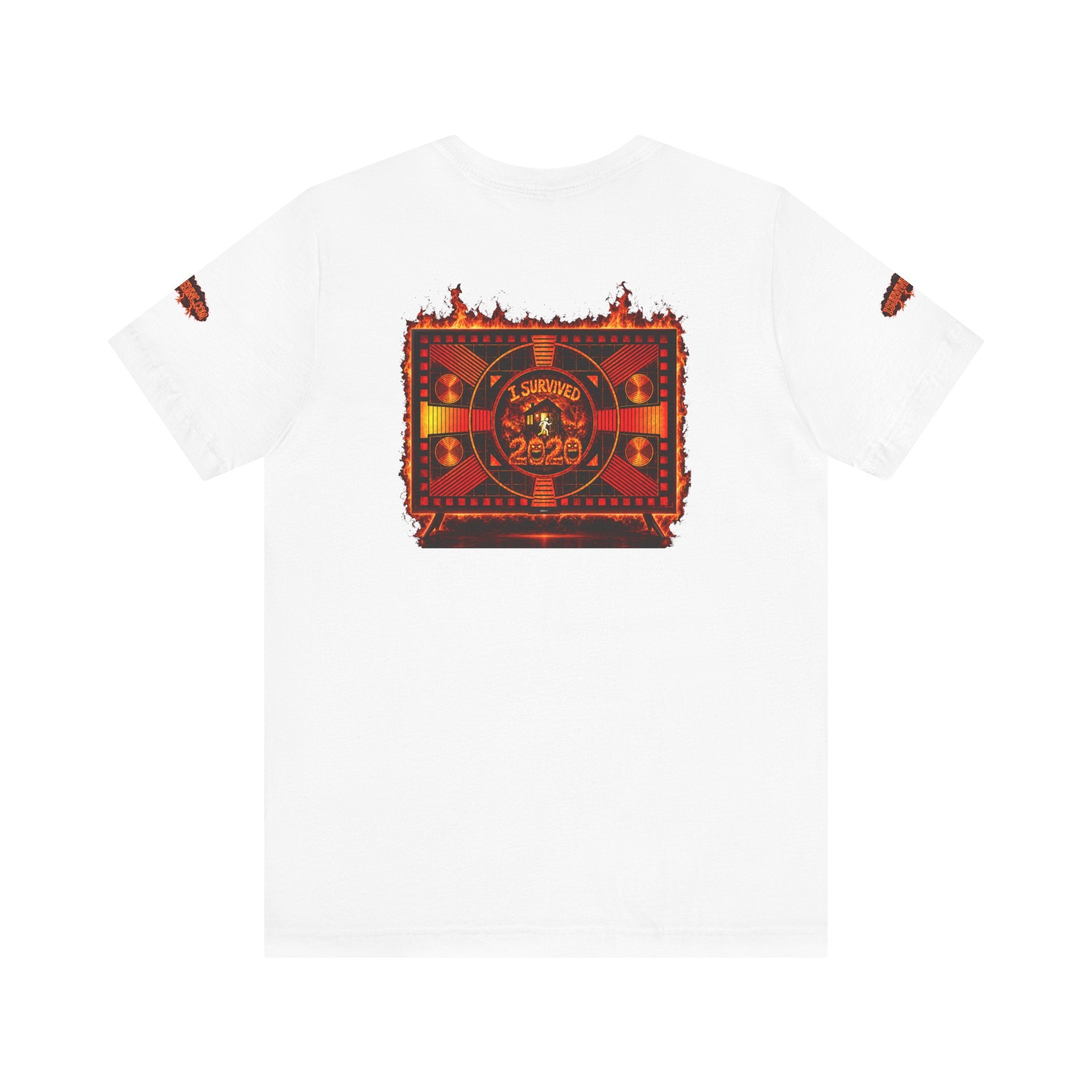 I Survived 2020 — "Please Stand By" Test Pattern Tee Wildfire Signal Special Edition Summer Premiere Unisex Jersey Short Sleeve Tee