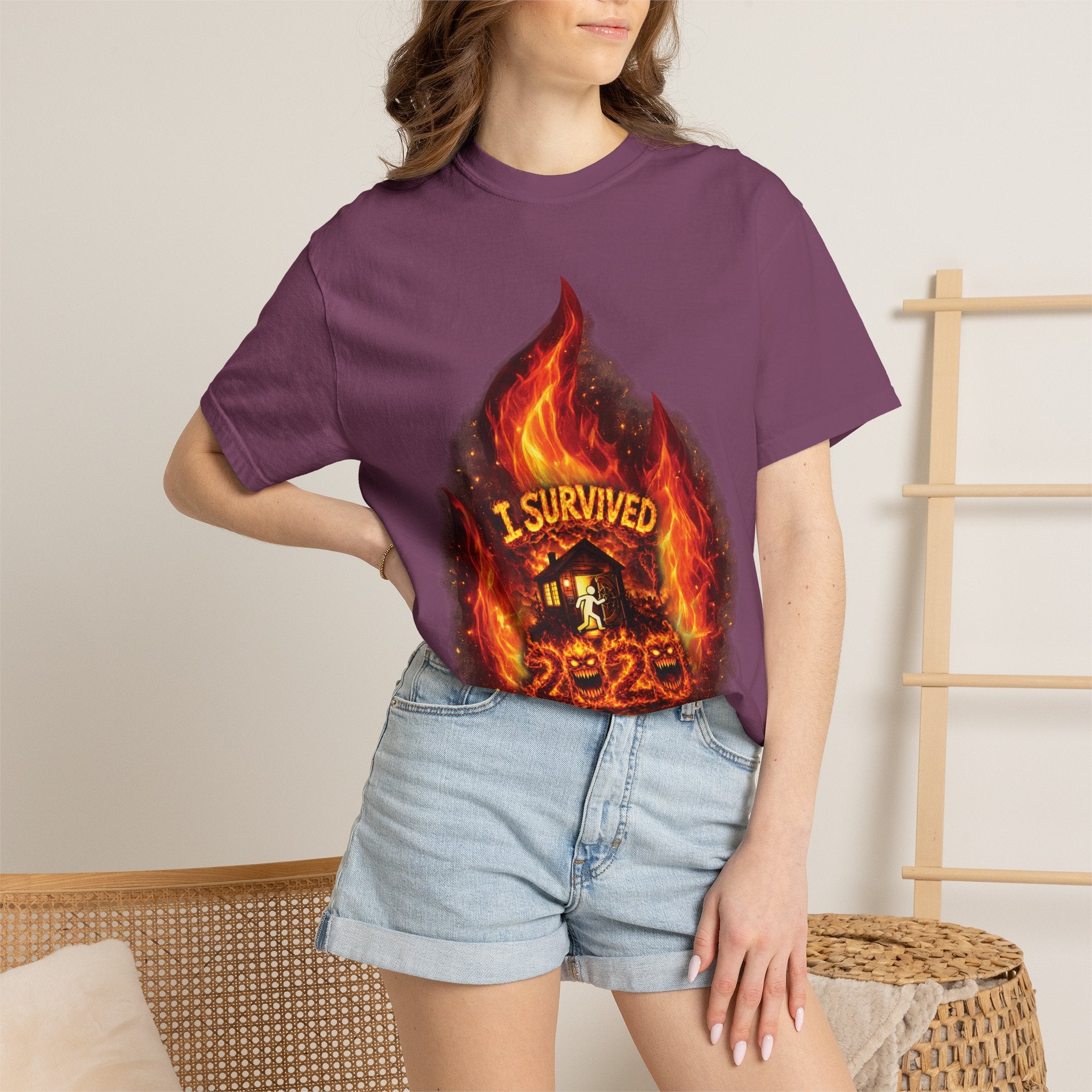 I Survived 2020 — Director's Cut S2:E3 "The California Wildfires" | Wildfire Edition Memorial Unisex Garment-Dyed T-shirt