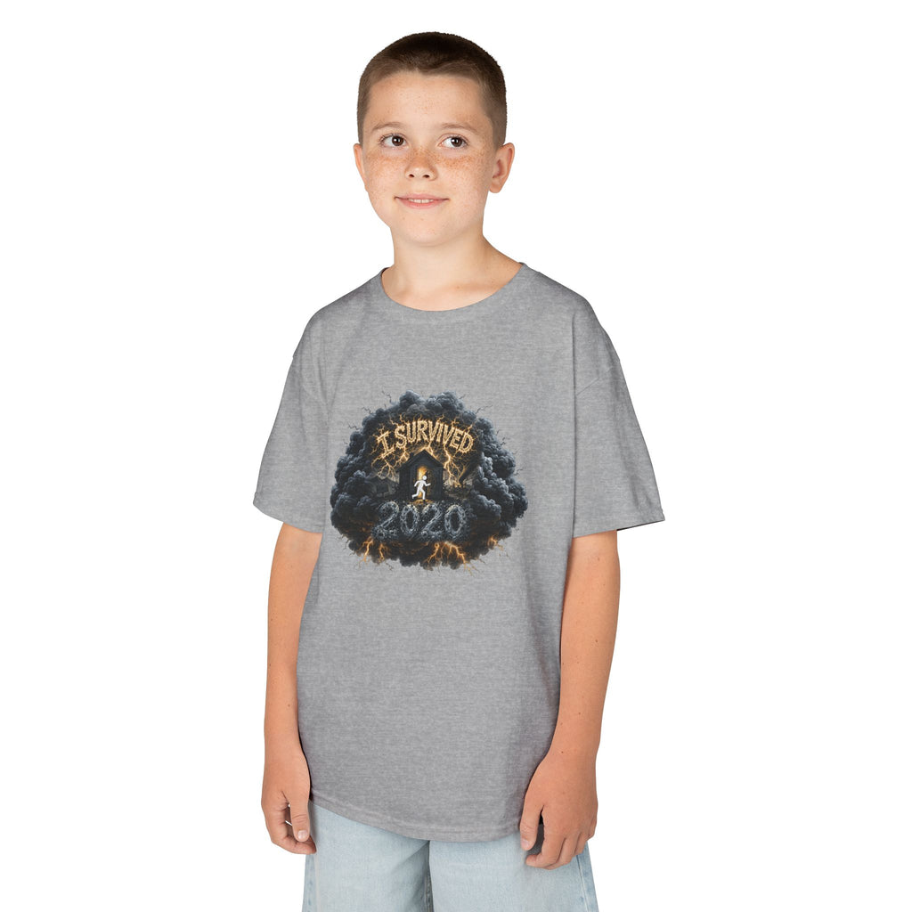 I Survived 2020 — Director's Cut Original Design Teaser Tee | Season 1 Premiere Drop Kids Heavy Cotton™ Tee