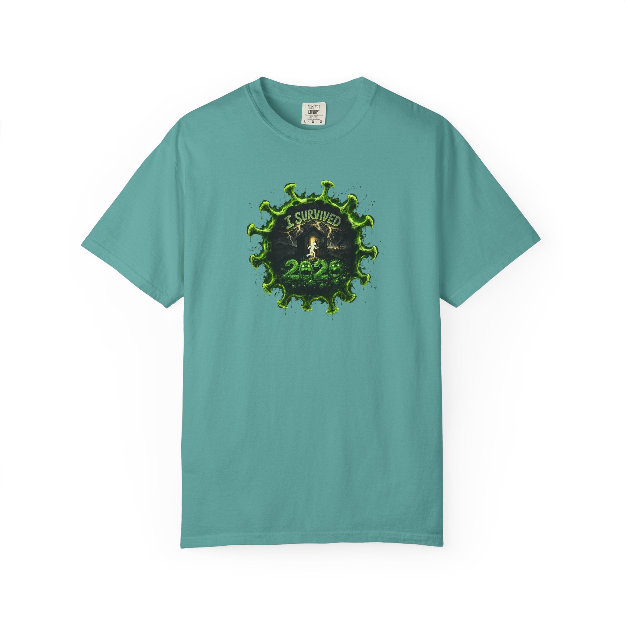 I Survived 2020 — PANDEMIC S1:E3: Director's Cut "The Jab!" Unisex Garment-Dyed T-shirt