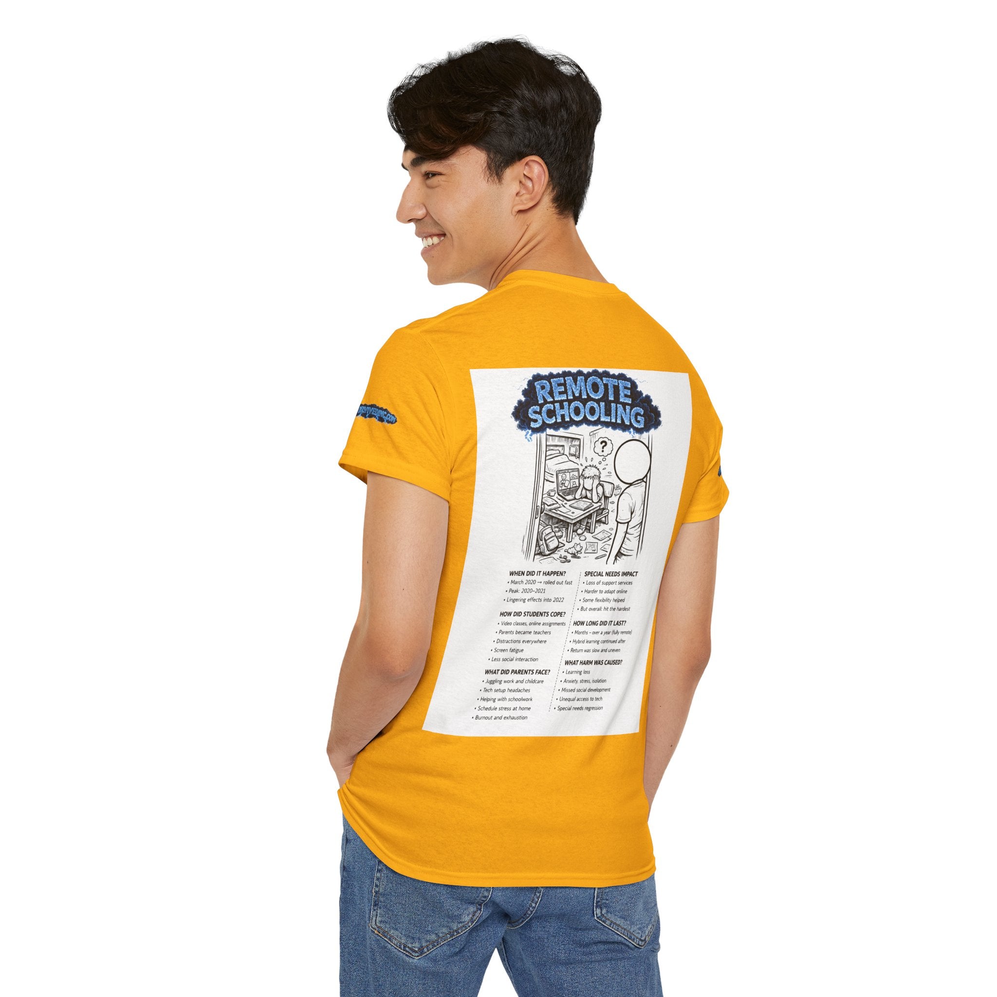 I Survived 2020 — Director's Cut S3:E3 "Remote Schooling" | Lockdown Edition Documentary Unisex Heavy Cotton Tee (SPECIAL EDITION)