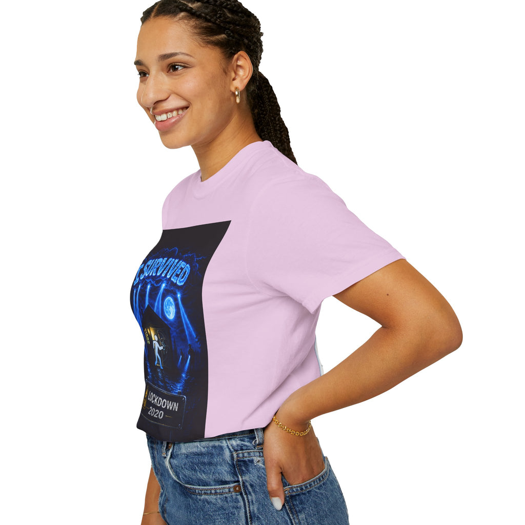 I Survived 2020 — LOCKDOWN S3:E3: "Remote Schooling" Unisex Garment-Dyed T-shirt