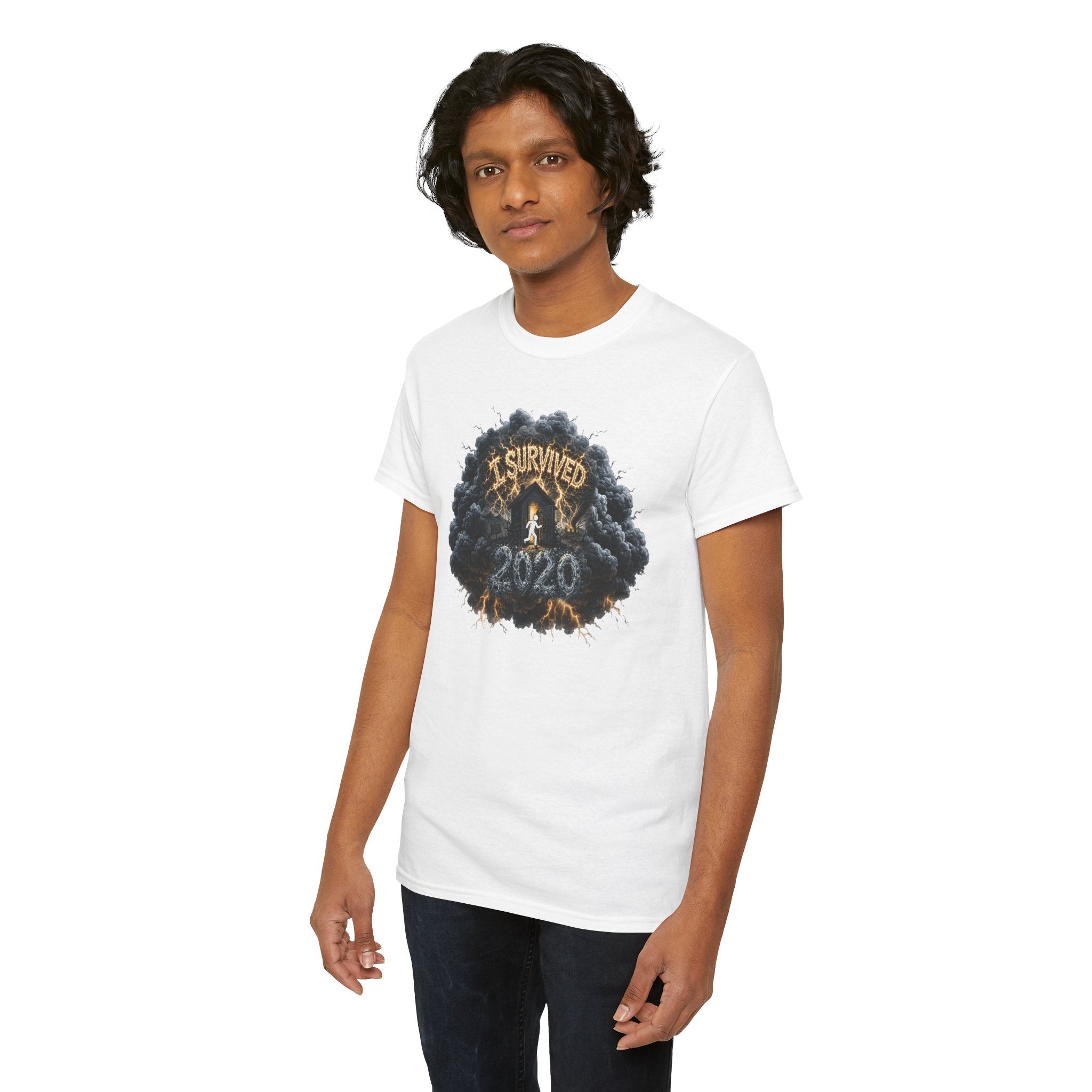 I Survived 2020 — Director's Cut Original Design Teaser Tee | Season 1 Premiere Drop Unisex Heavy Cotton Tee