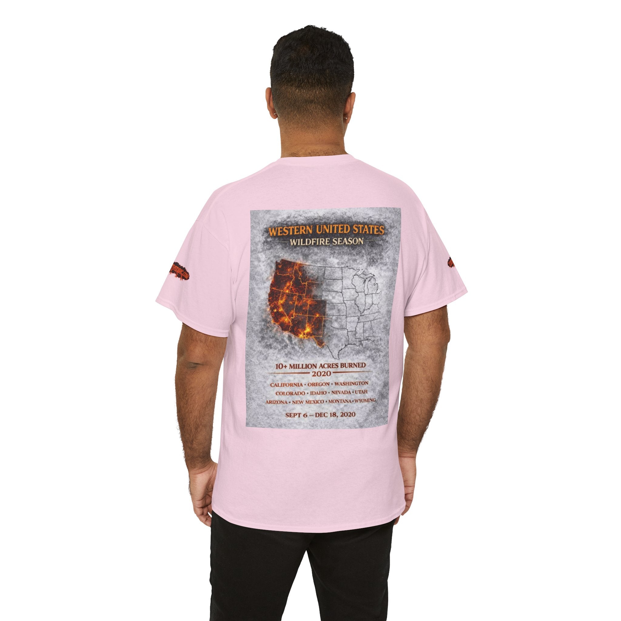 I Survived 2020 —  WILDFIRES S2:E4: Director's Cut Special Edition "Western U.S. Wildfire Season" Memorial Unisex Heavy Cotton Tee