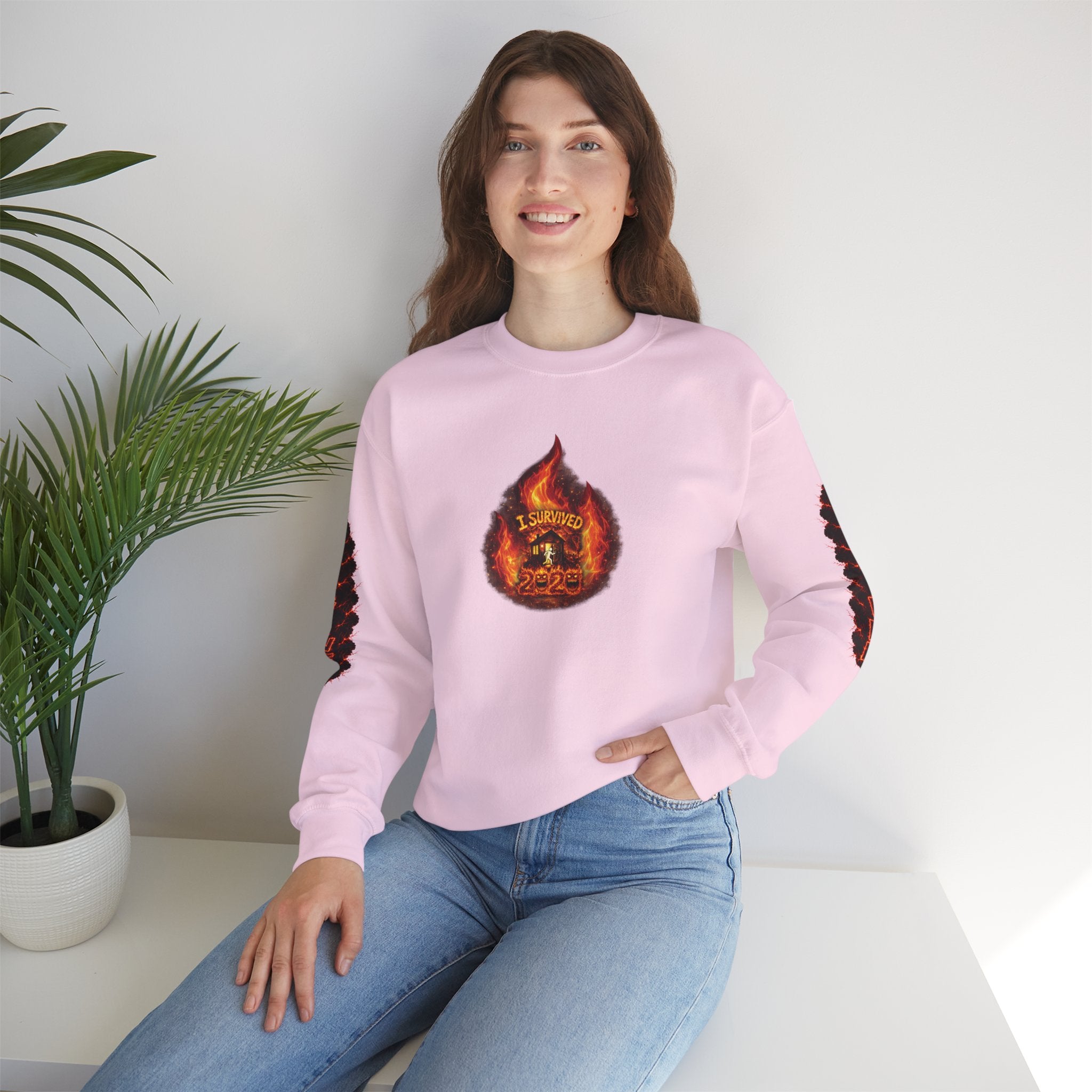I Survived 2020 — WILDFIRES S2:E2: Director's Cut "The Bobcat Fire" Memorial Unisex Heavy Blend™ Crewneck Sweatshirt