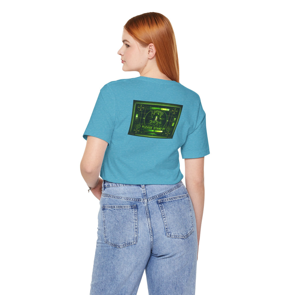 I Survived 2020 — "Please Stand By" Test Pattern Toxic Signal Tee Summer Premiere Unisex Jersey Short Sleeve Tee