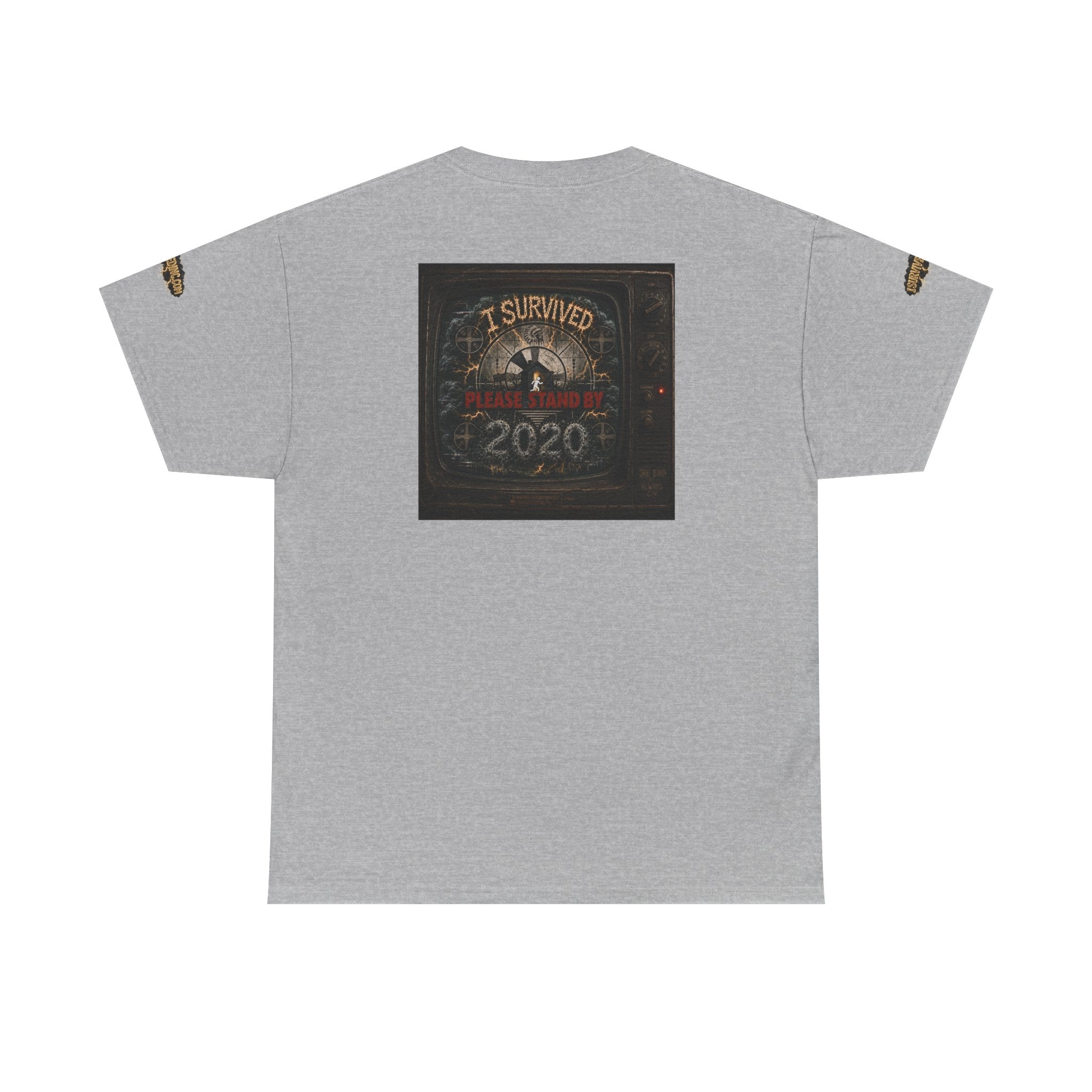 I Survived 2020 — "Please Stand By" Test Pattern Tee Special Edition Summer Premier Unisex Heavy Cotton Tee