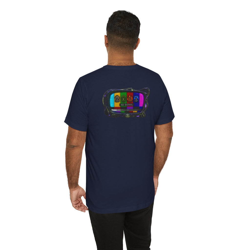 I Survived 2020 — "No Signal" Test Pattern Tee Alien Broadcast Finale Summer Premiere Unisex Jersey Short Sleeve Tee