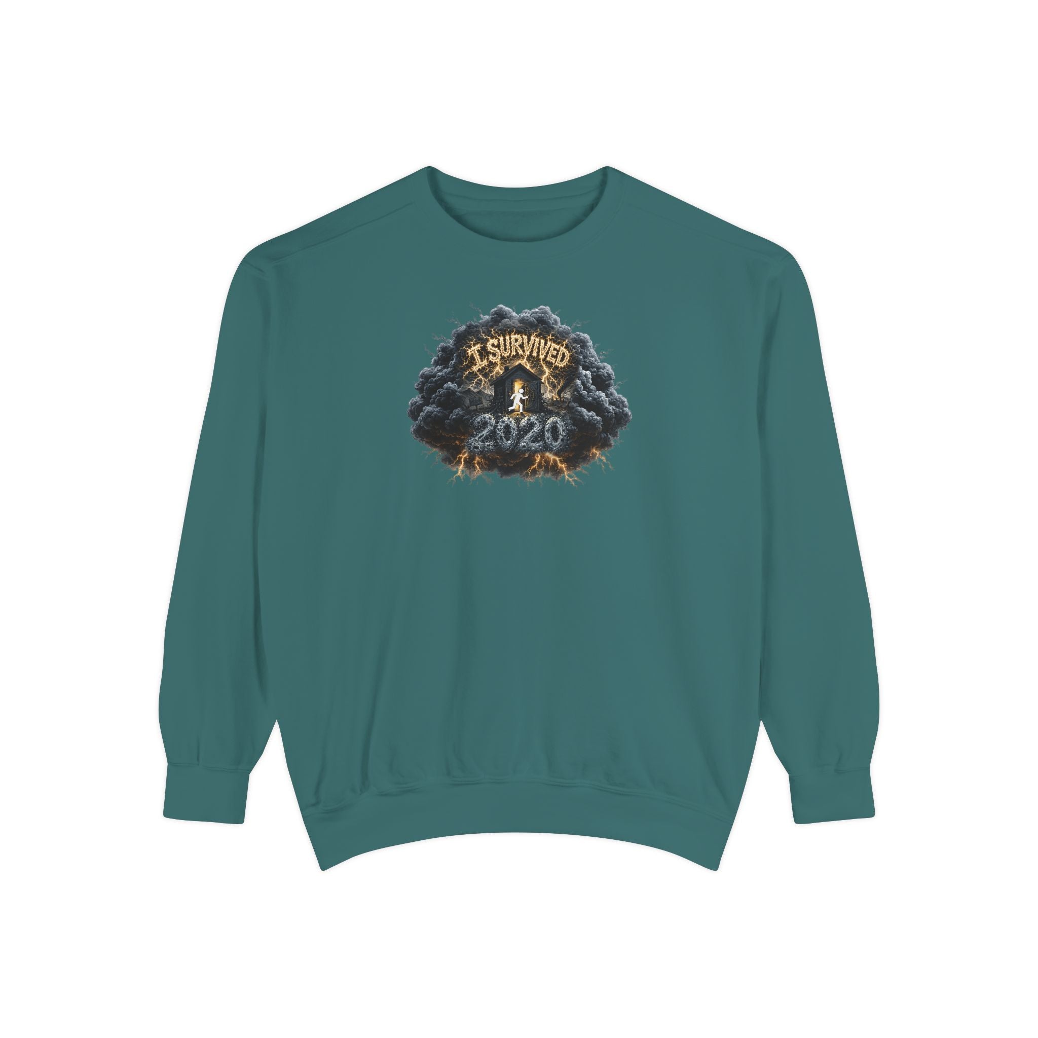 I Survived 2020 — Original PILOT Design: Director's Cut Unisex Garment-Dyed Sweatshirt