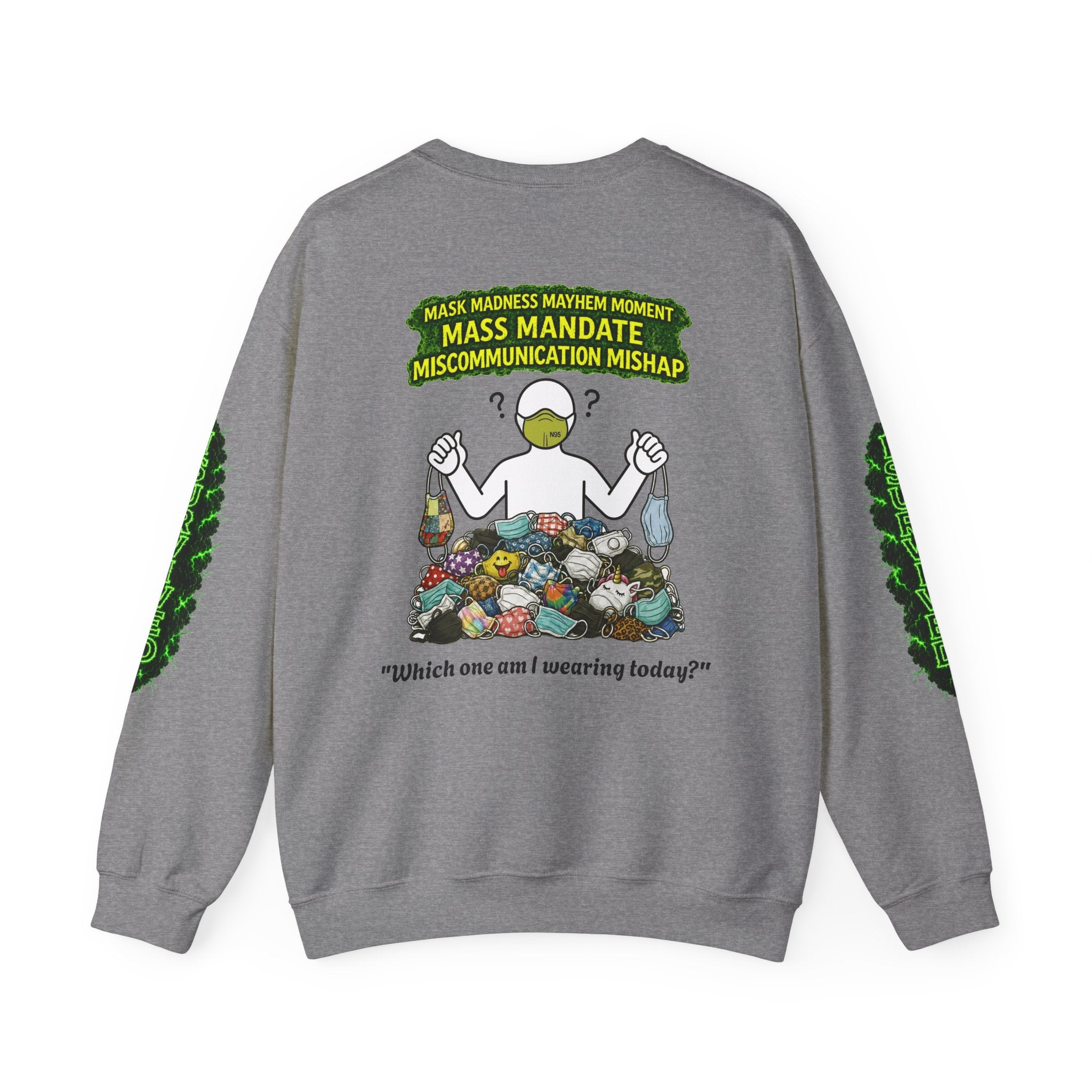 I Survived 2020 — PANDEMIC S1:E4: Director's Cut "Mask Madness" Unisex Heavy Blend™ Crewneck Sweatshirt