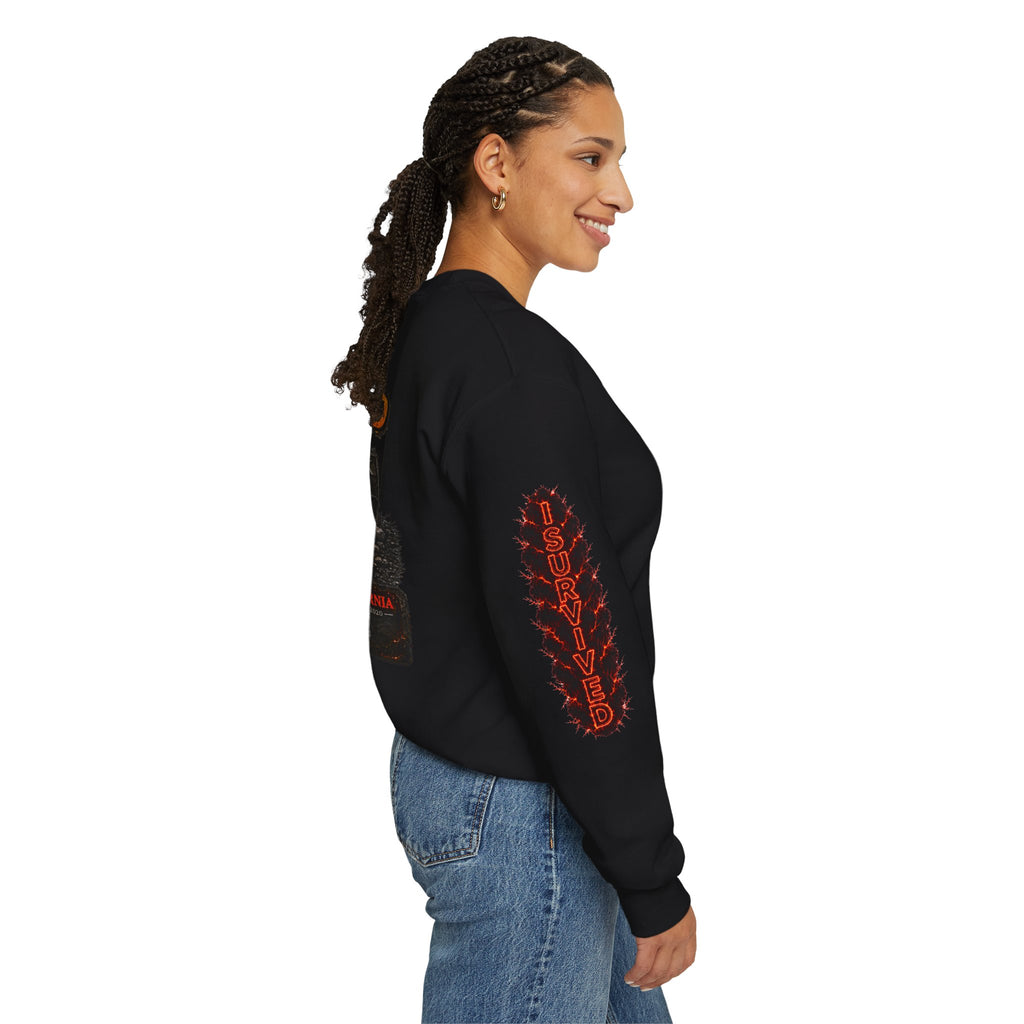 I Survived 2020 — Director's Cut S2:E2 "The Bobcat Fire" | Wildfire Edition Memorial Unisex Heavy Blend™ Crewneck Sweatshirt
