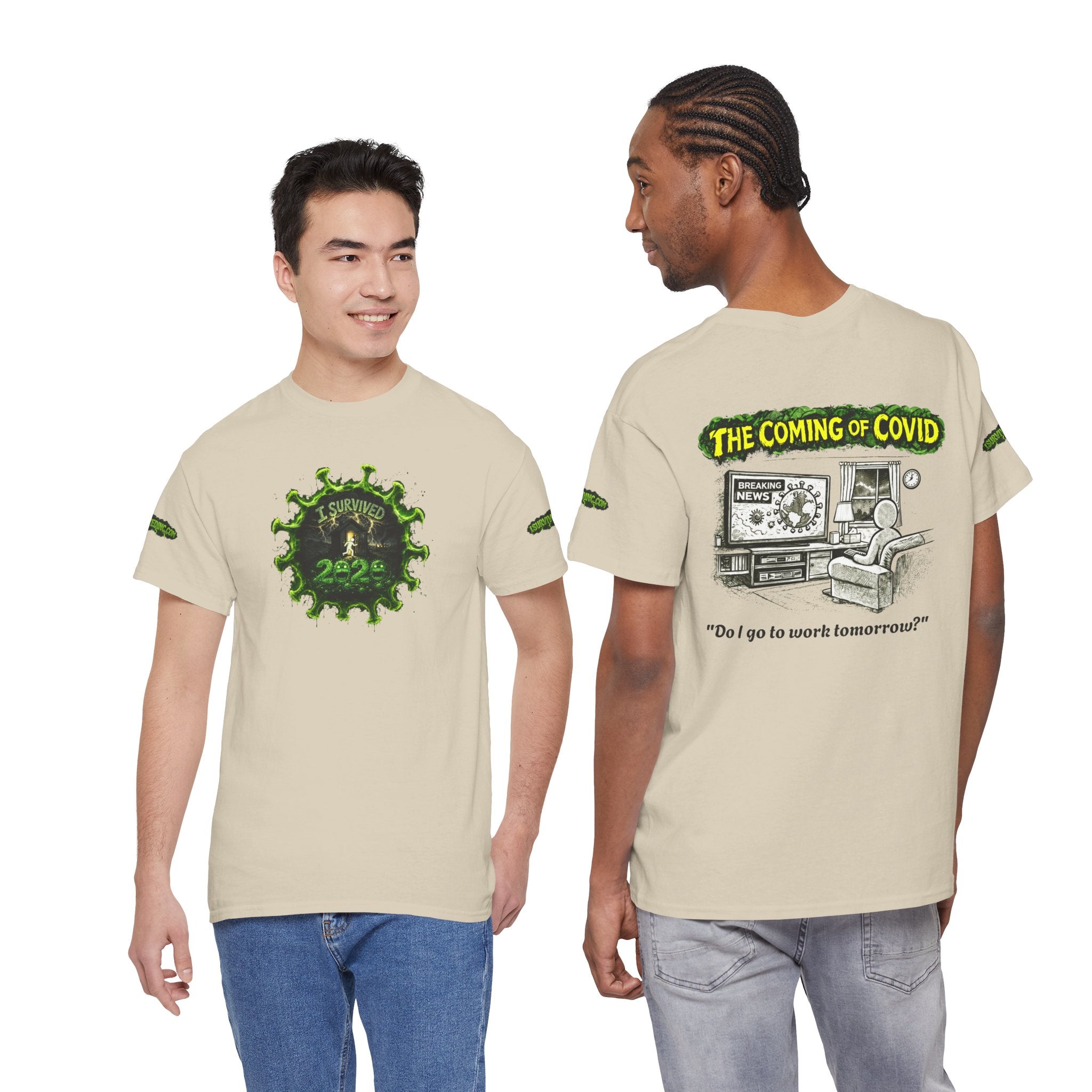 I Survived 2020 — PANDEMIC S1:E2: Director's Cut Special Edition "The Coming of COVID" Unisex Heavy Cotton Tee