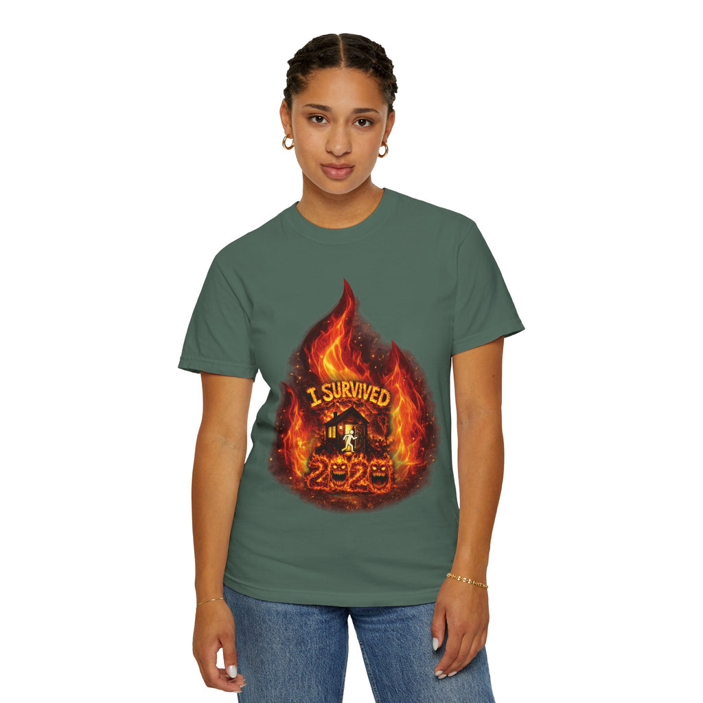 I Survived 2020 — Director's Cut S2:E1 "Berry Creek" | Wildfire Edition Memorial Unisex Garment-Dyed T-shirt