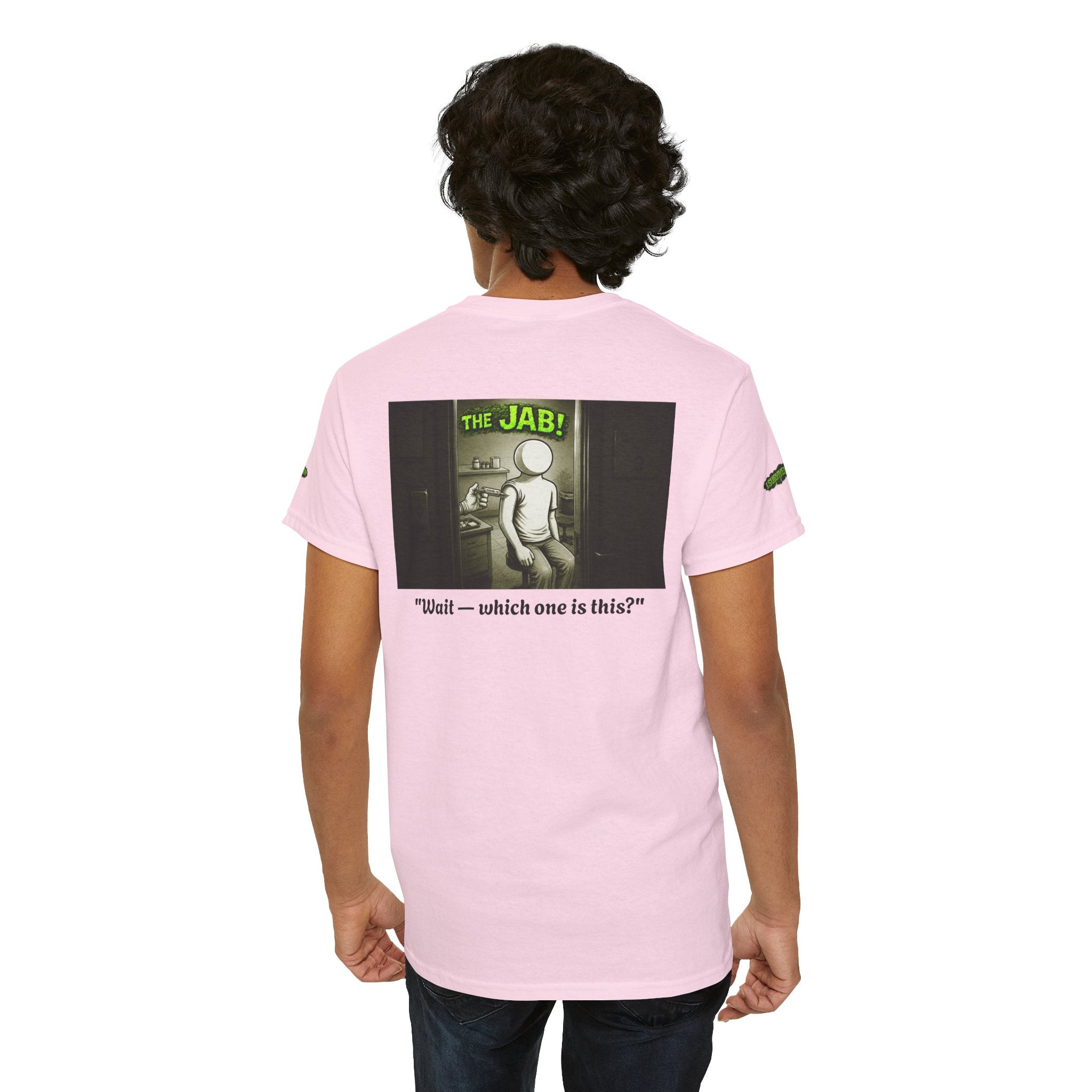 I Survived 2020 — PANDEMIC S1:E3: Director's Cut Special Edition "The Jab!" Unisex Heavy Cotton Tee
