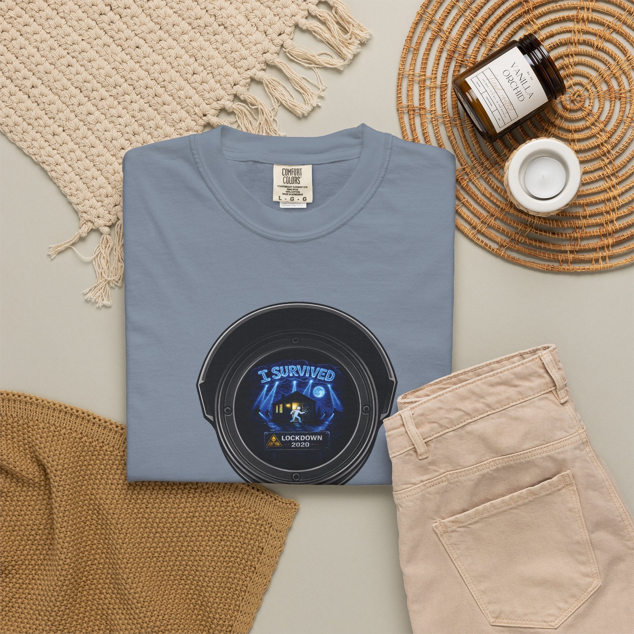 I Survived 2020 —  LOCKDOWN S3:E1: Director's Cut "Quarantine" Unisex Garment-Dyed T-shirt