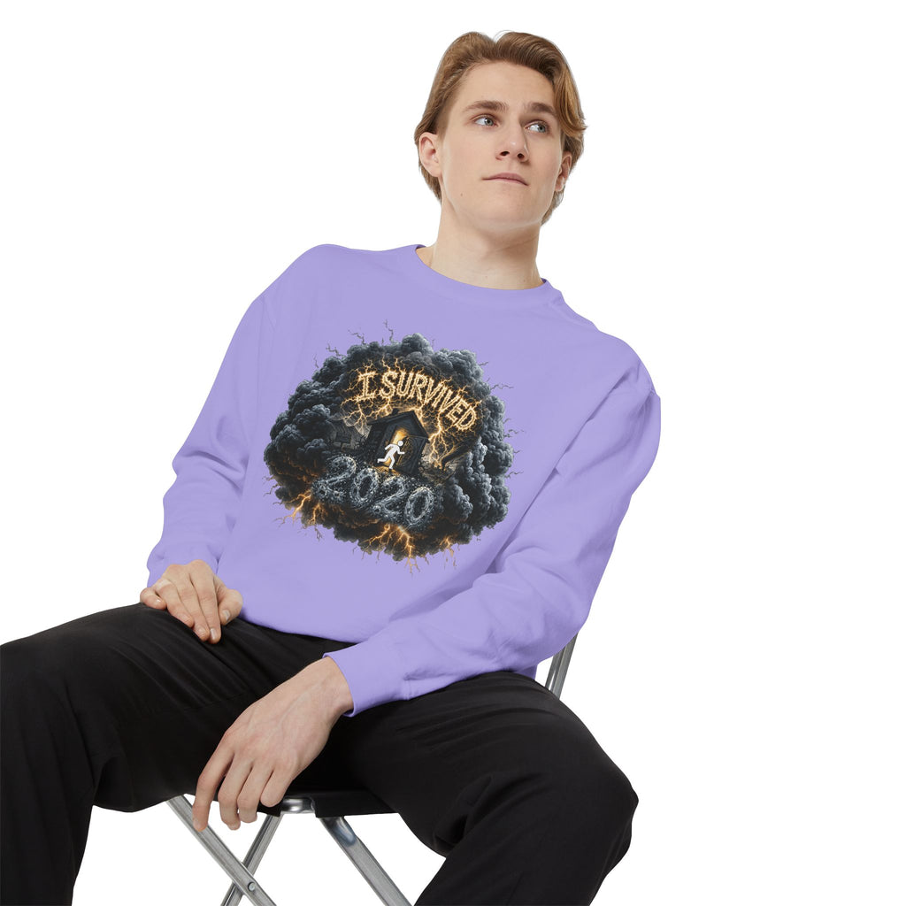 I Survived 2020 — Director's Cut Original Design Teaser Sweatshirt | Season 1 Premiere Drop Unisex Garment-Dyed Sweatshirt