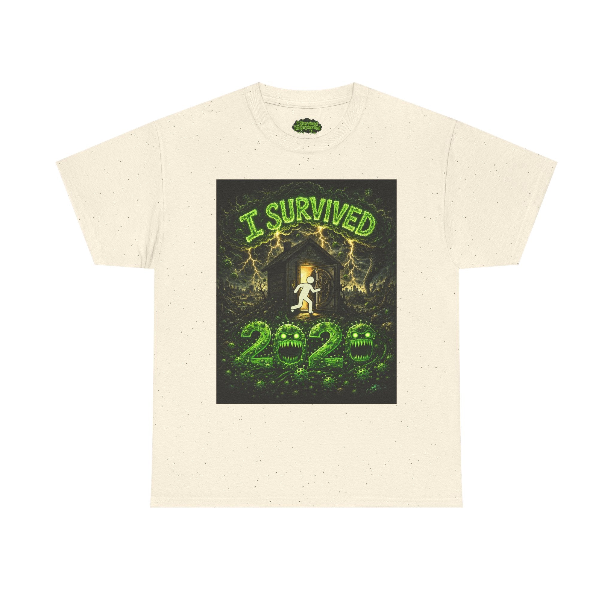 I Survived 2020 — S1:E2 "The Coming of COVID" | Pandemic Edition Unisex Heavy Cotton Tee