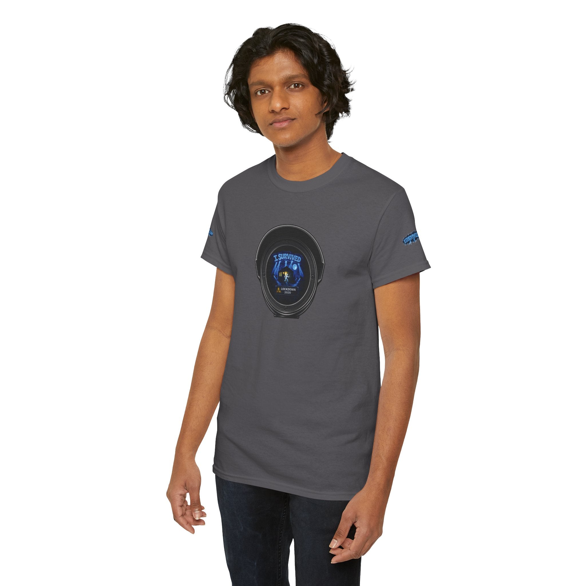 I Survived 2020 — LOCKDOWN S3:E3: Director's Cut Special Edition "Remote Schooling" Unisex Heavy Cotton Tee