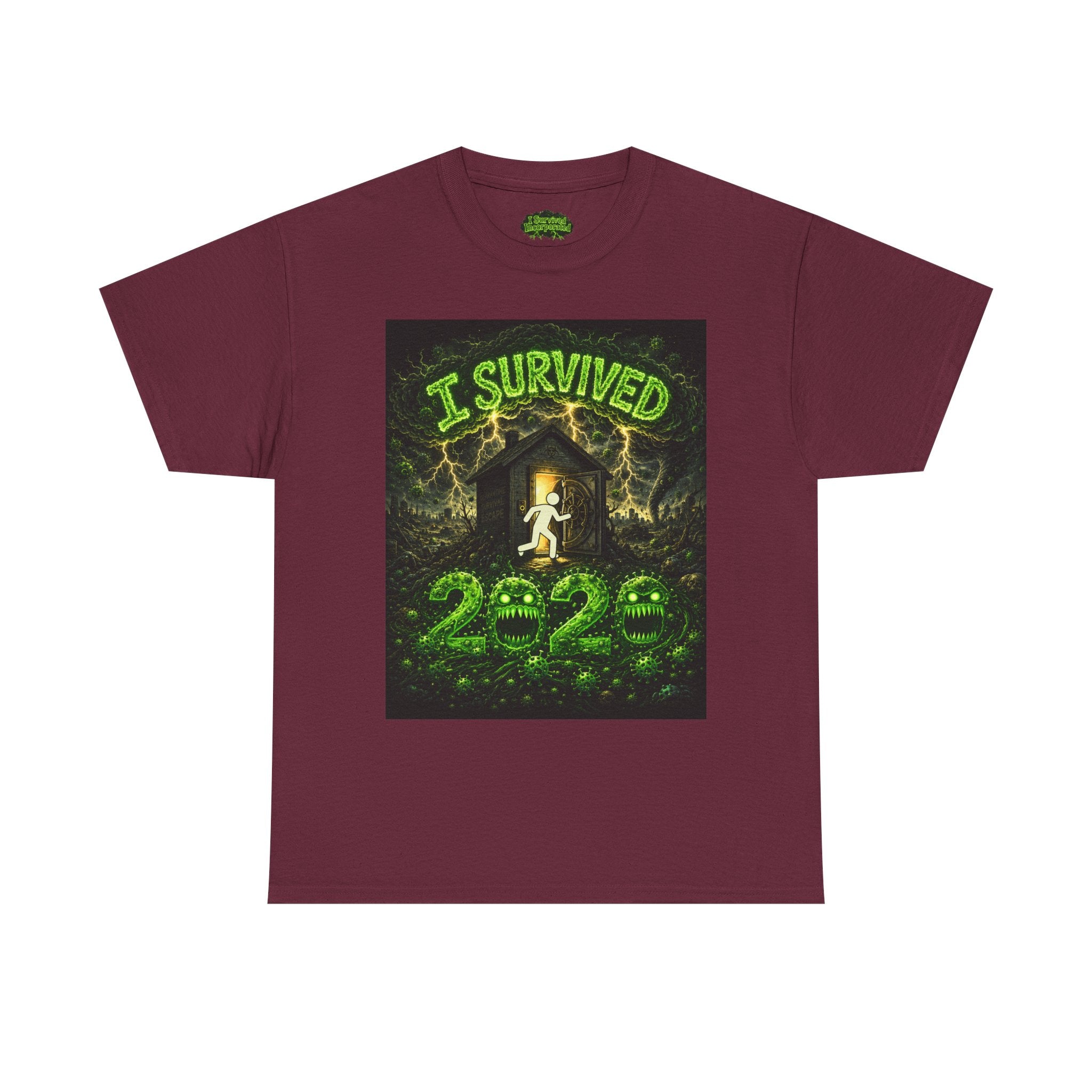 I Survived 2020 — S1:E2 "The Coming of COVID" | Pandemic Edition Unisex Heavy Cotton Tee