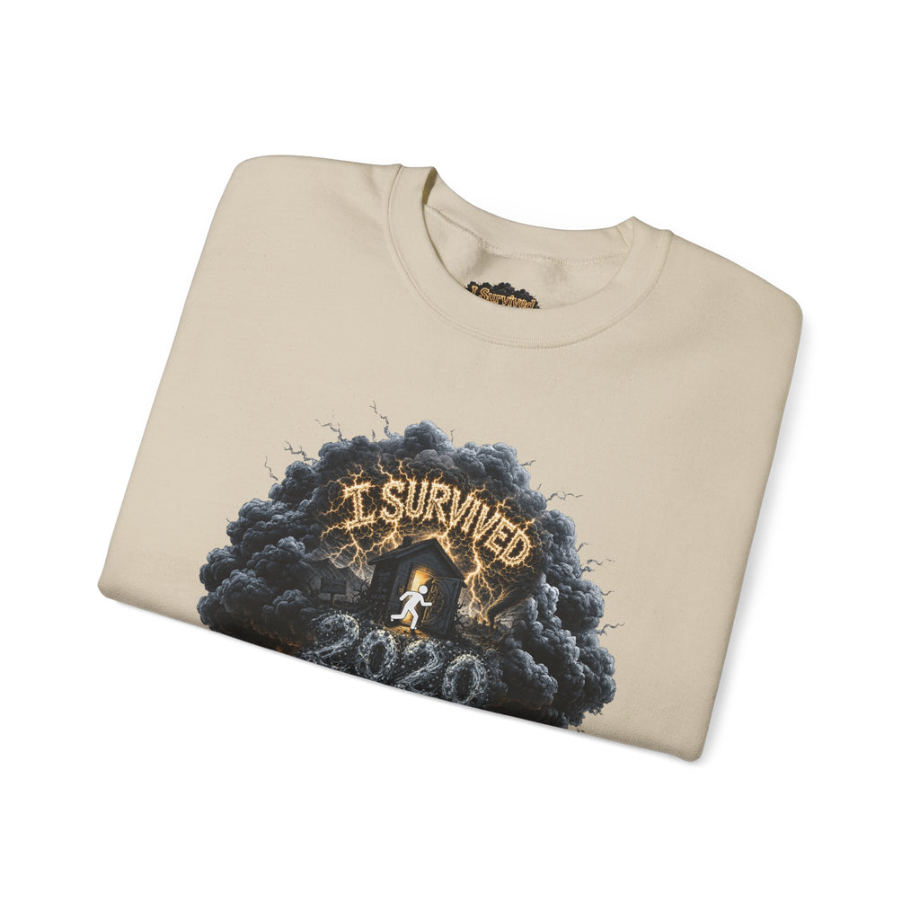 I Survived 2020 — Director's Cut Original Design Teaser Tee | Season 1 Premiere Drop Unisex Heavy Blend™ Crewneck Sweatshirt