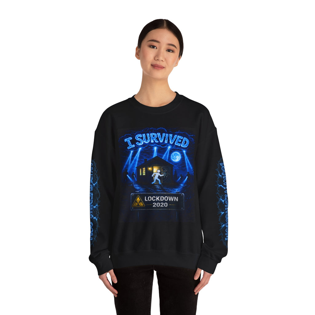 I Survived 2020 — S3:E3 "Remote Schooling" | Lockdown Edition Documentary Unisex Heavy Blend™ Crewneck Sweatshirt