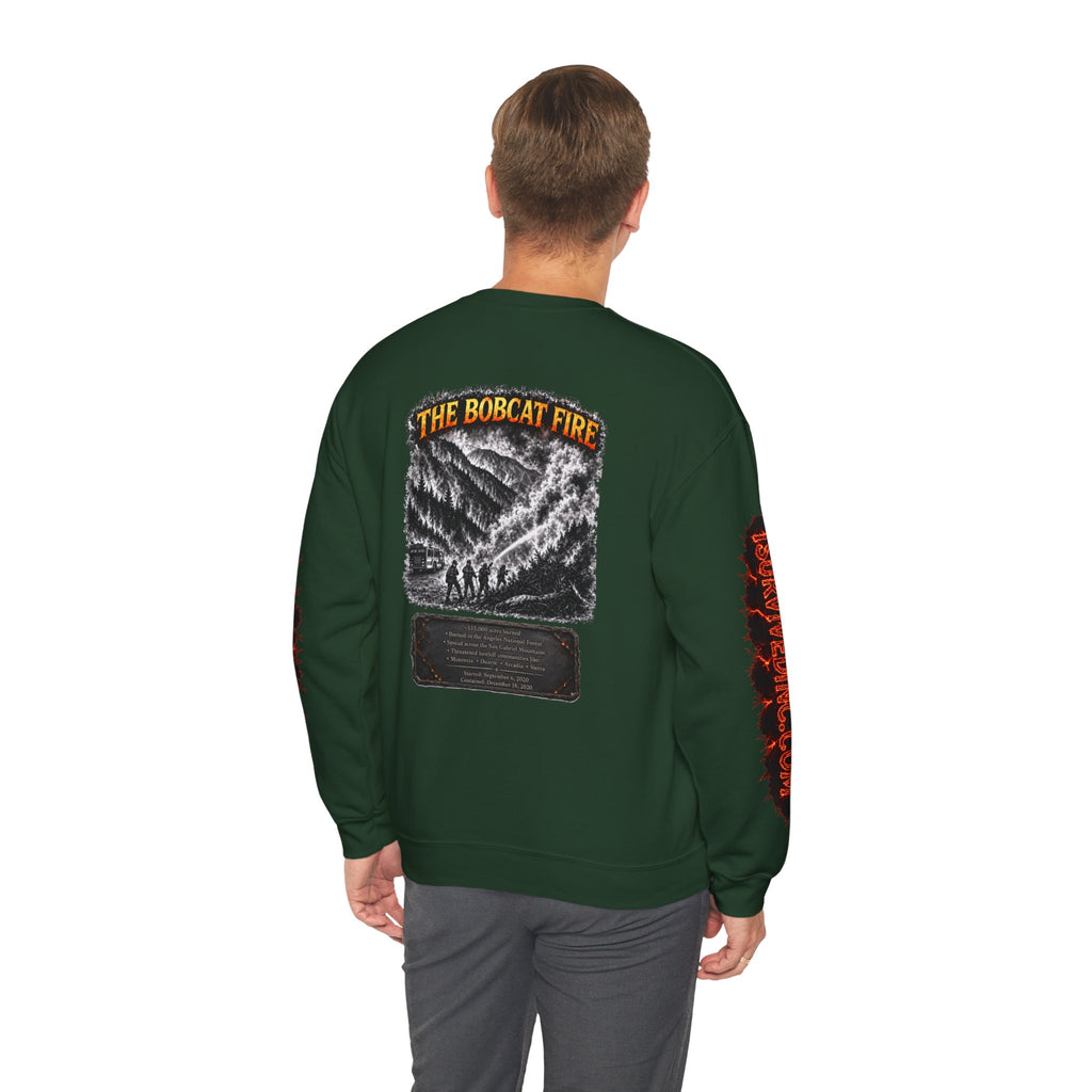 I Survived 2020 — WILDFIRES S2:E2: "The Bobcat Fire" Memorial Unisex Heavy Blend™ Crewneck Sweatshirt