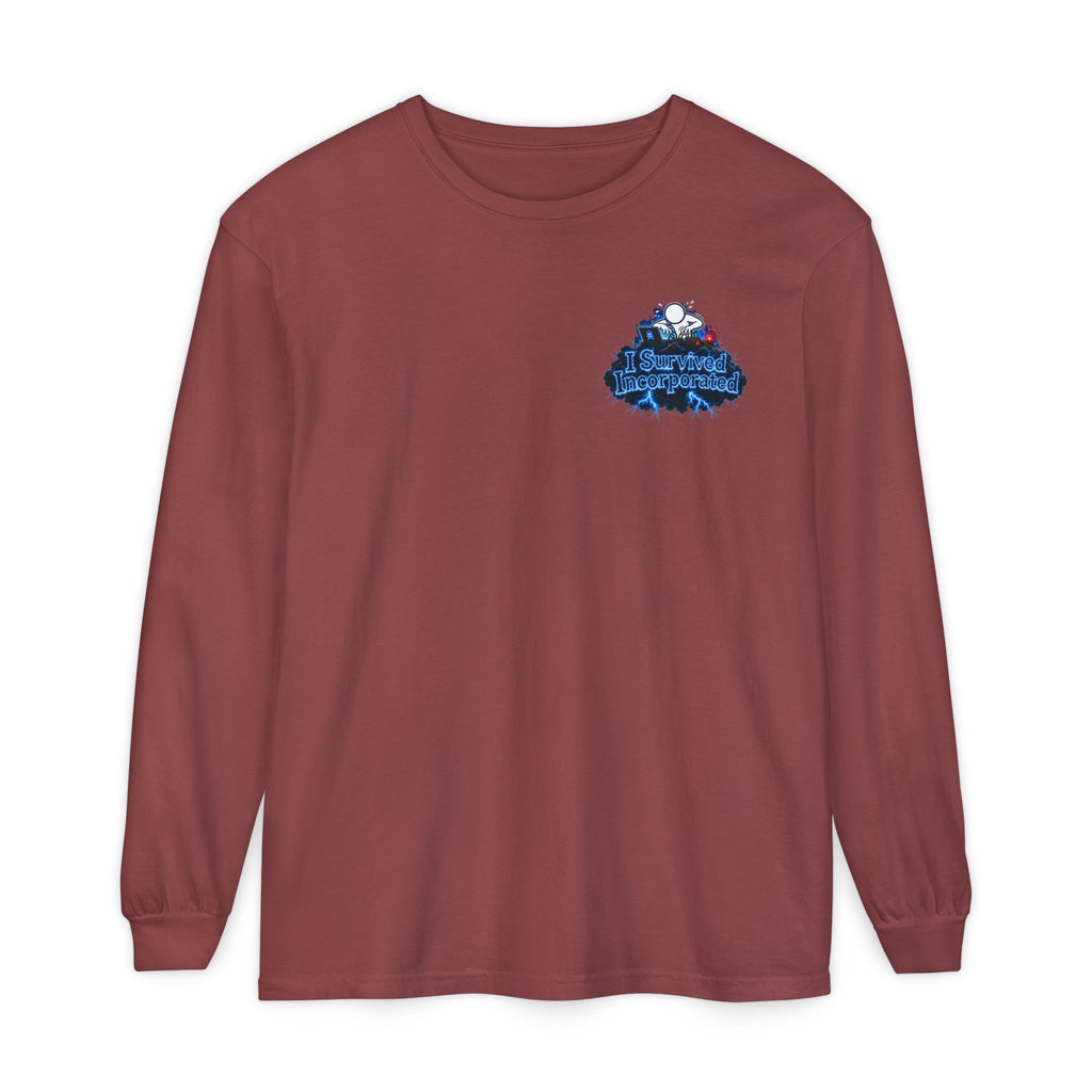 I Survived 2020 — "Please Stand By" Test Pattern Tee Lockdown Edition Summer Exclusive Unisex Garment-Dyed Long Sleeve T-Shirt