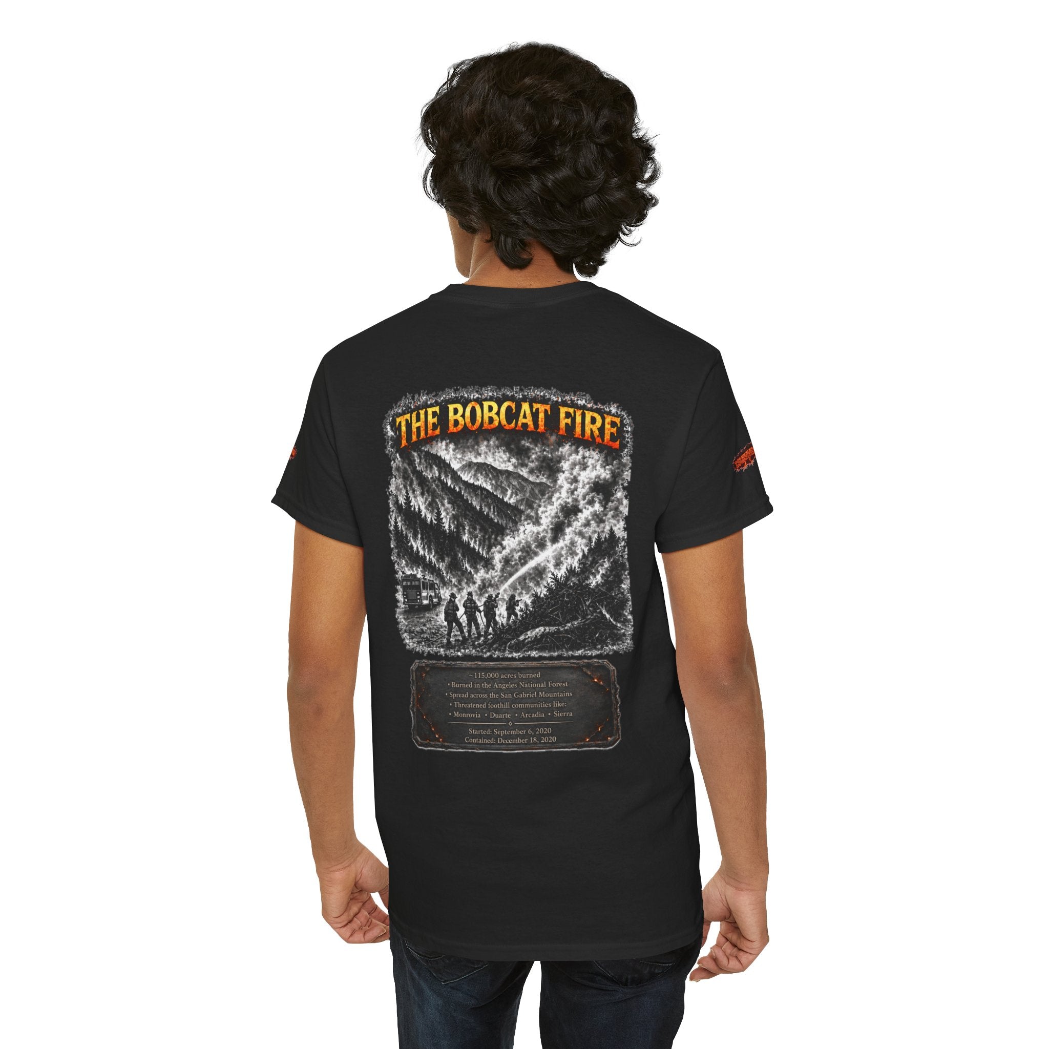 I Survived 2020 — WILDFIRES S2:E2: Director's Cut Special Edition "The Bobcat Fire" Memorial Unisex Heavy Cotton Tee