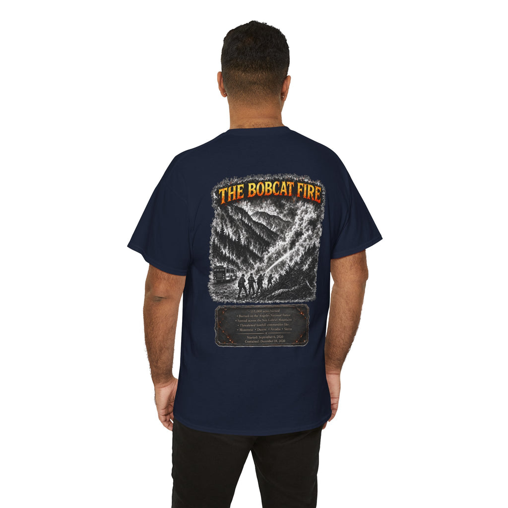 I Survived 2020 — WILDFIRES S2:E2: Director's Cut "The Bobcat Fire" Memorial Unisex Heavy Cotton Tee