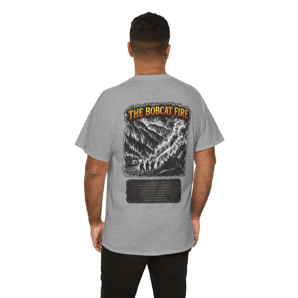 I Survived 2020 — WILDFIRES S2:E2: Director's Cut "The Bobcat Fire" Memorial Unisex Heavy Cotton Tee