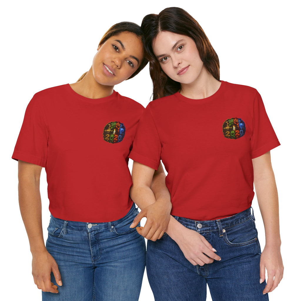 I Survived 2020 — "No Signal" Test Pattern Tee Alien Broadcast Finale Summer Premiere Unisex Jersey Short Sleeve Tee