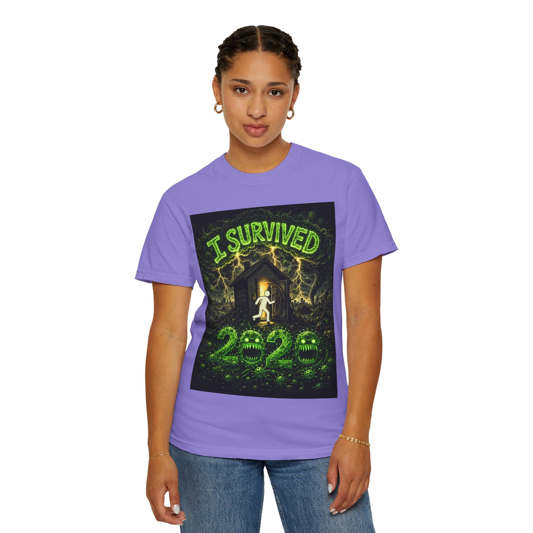 I Survived 2020 — S1:E3 "The Jab!" | Pandemic Edition Unisex Garment-Dyed T-shirt