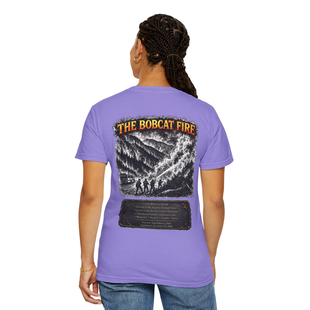 I Survived 2020 — Director's Cut S2:E2 "The Bobcat Fire" | Wildfire Edition Memorial Unisex Garment-Dyed T-shirt