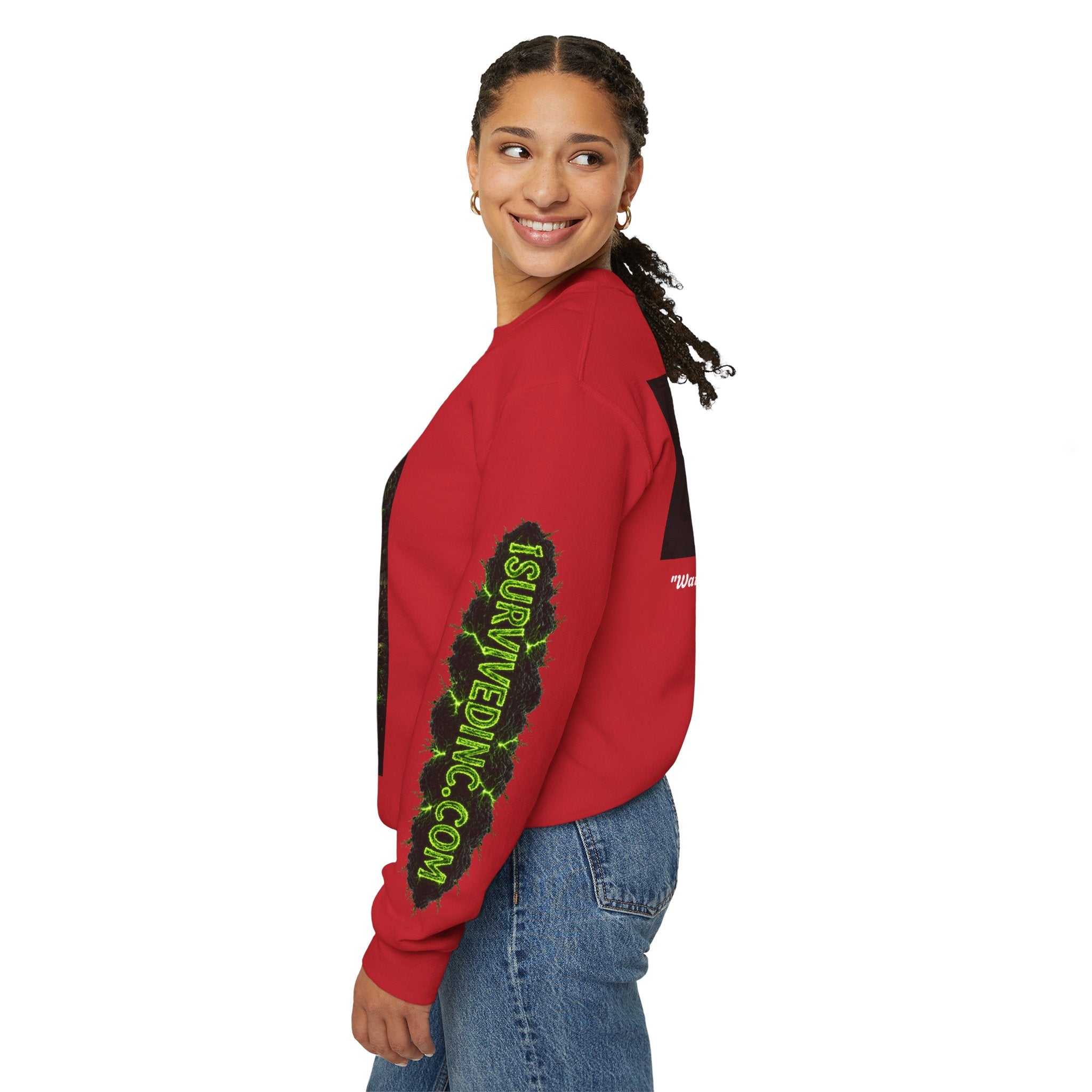 I Survived 2020 — S1:E3 "The Jab!" | Pandemic Edition Unisex Heavy Blend™ Crewneck Sweatshirt