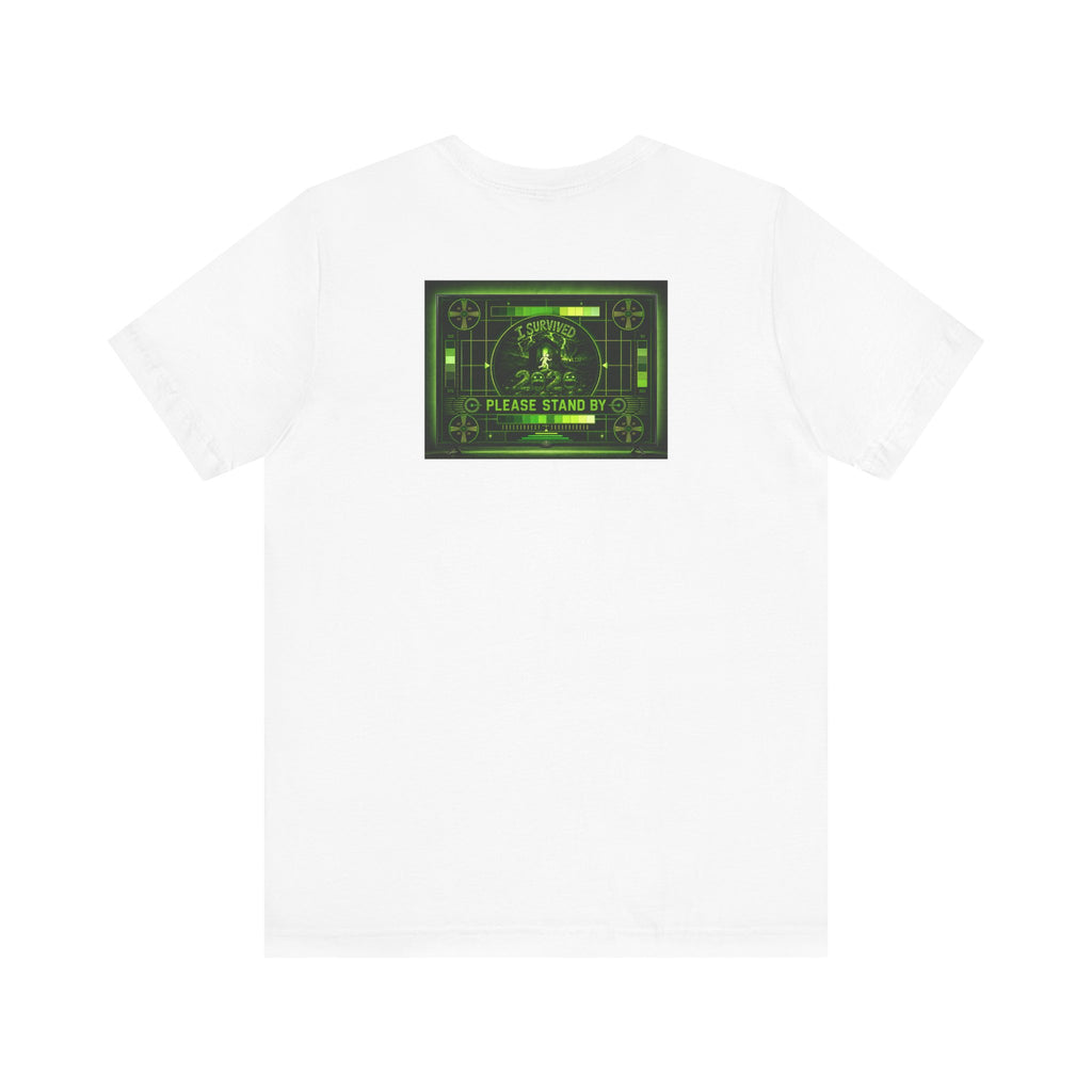I Survived 2020 — "Please Stand By" Test Pattern Toxic Signal Tee Summer Premiere Unisex Jersey Short Sleeve Tee