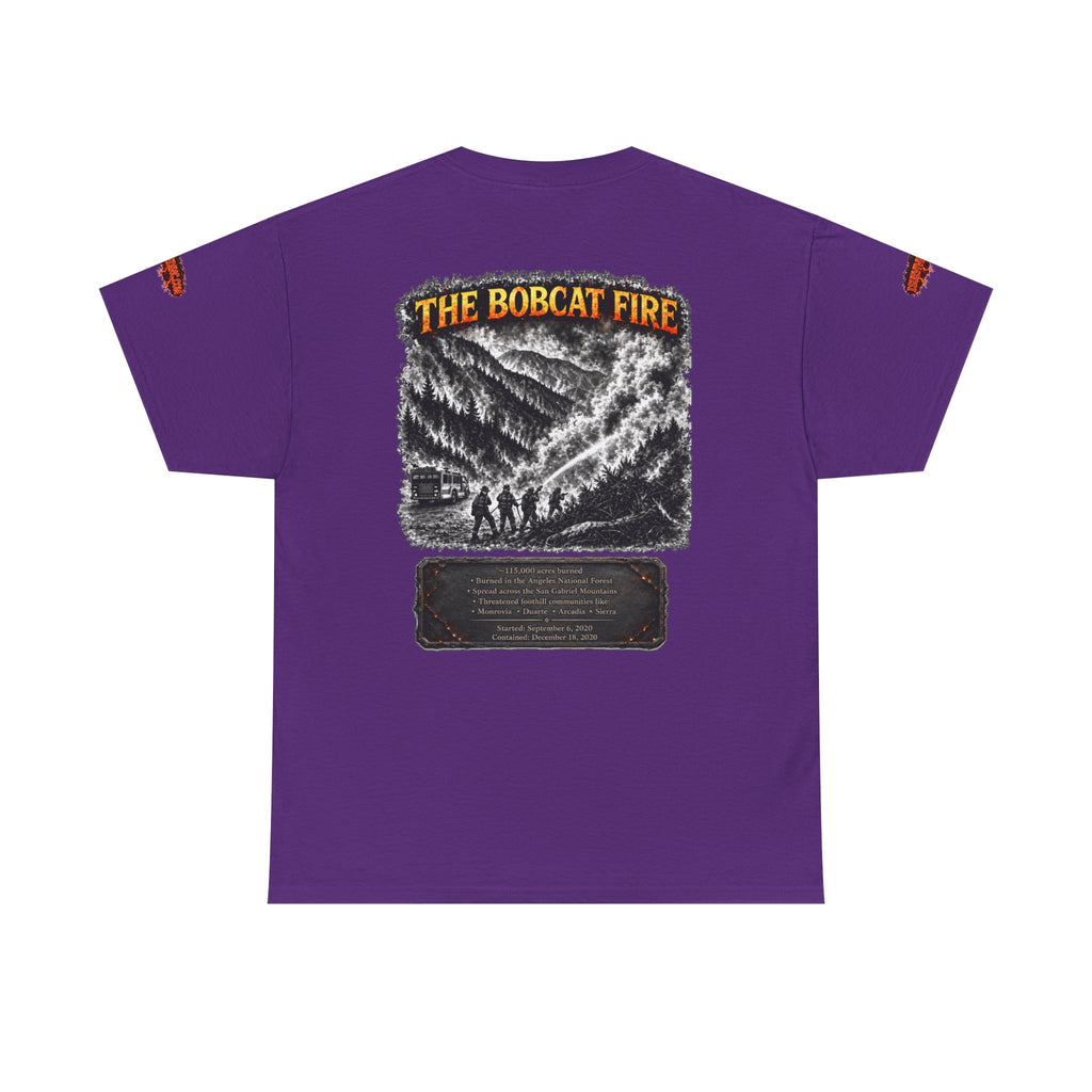 I Survived 2020 — WILDFIRES S2:E2: Special Edition "The Bobcat Fire" Memorial Unisex Heavy Cotton Tee