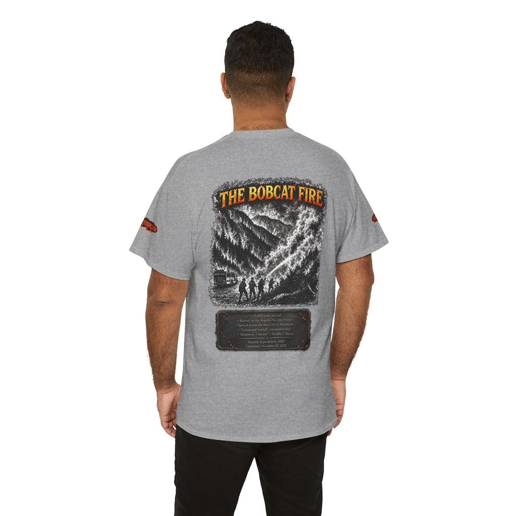 I Survived 2020 — WILDFIRES S2:E2: Special Edition "The Bobcat Fire" Memorial Unisex Heavy Cotton Tee