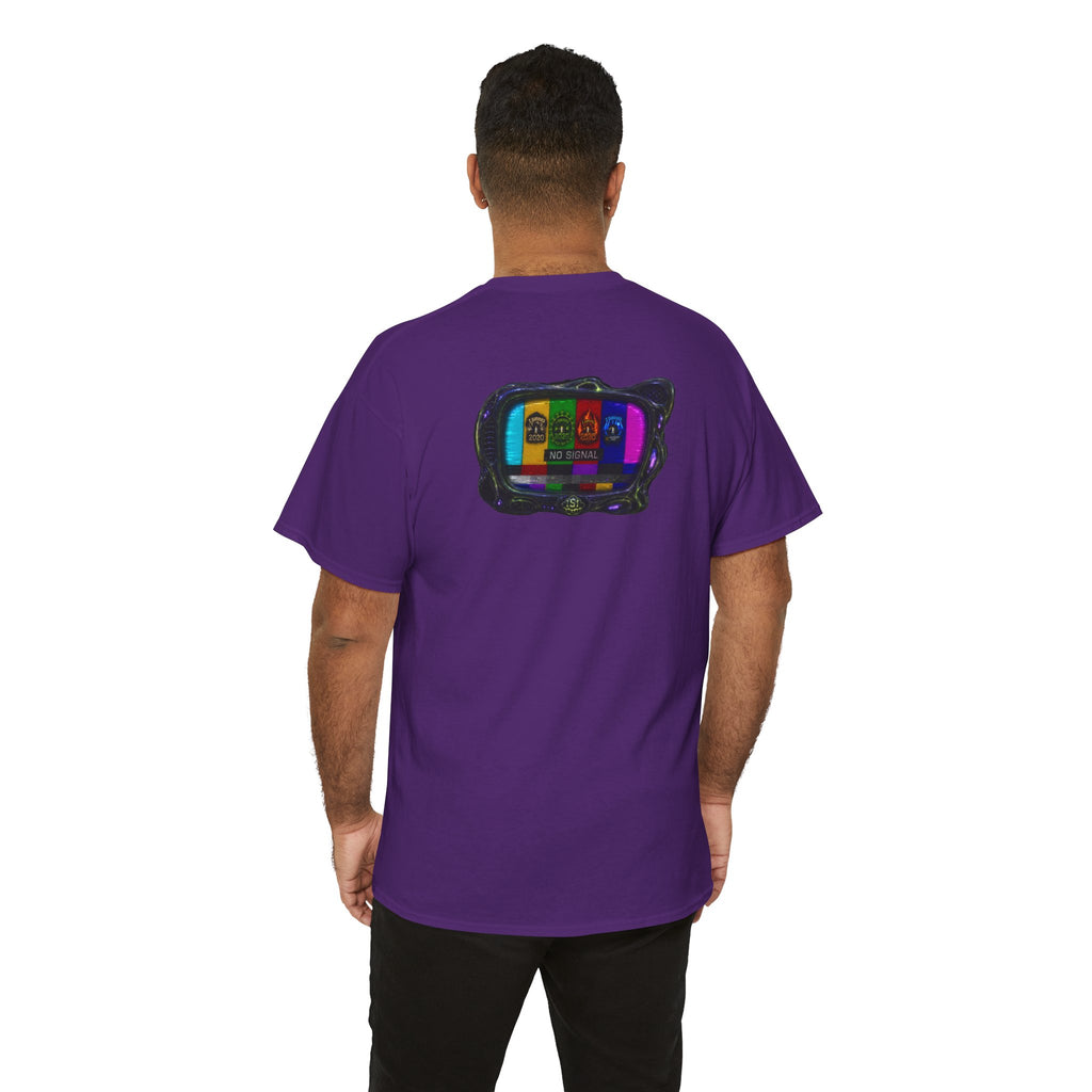 I Survived 2020 — "No Signal" Test Pattern Tee Alien Broadcast Finale Summer Premiere Unisex Heavy Cotton Tee
