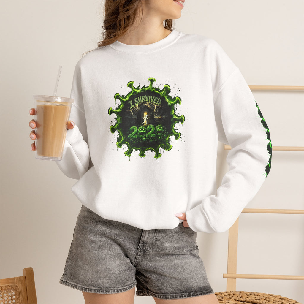 I Survived 2020 — PANDEMIC S1:E5: Director's Cut "Delivery Doomsday" Unisex Heavy Blend™ Crewneck Sweatshirt