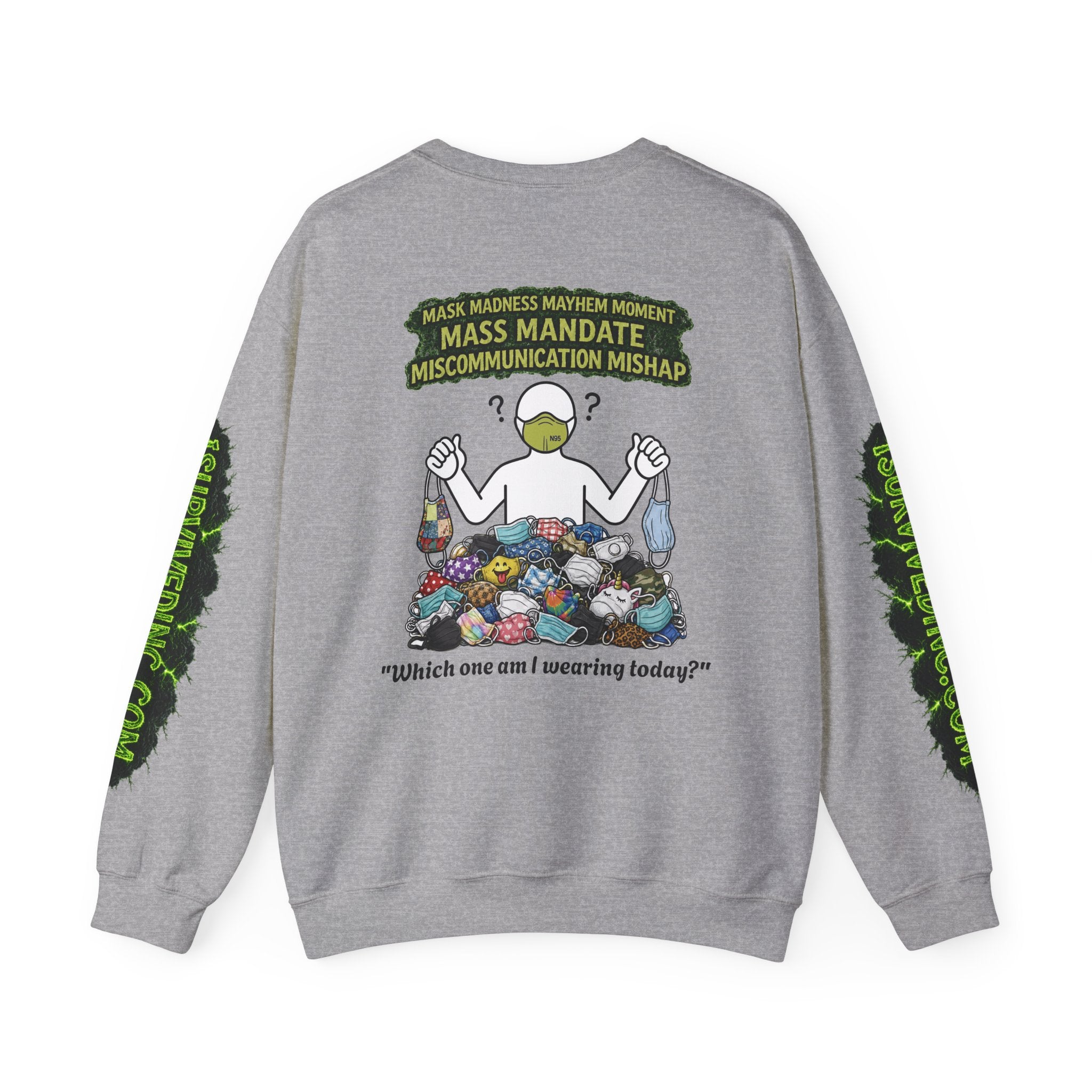 I Survived 2020 — S1:E4 "Mask Madness Mayhem Moment" | Pandemic Edition Unisex Heavy Blend™ Crewneck Sweatshirt