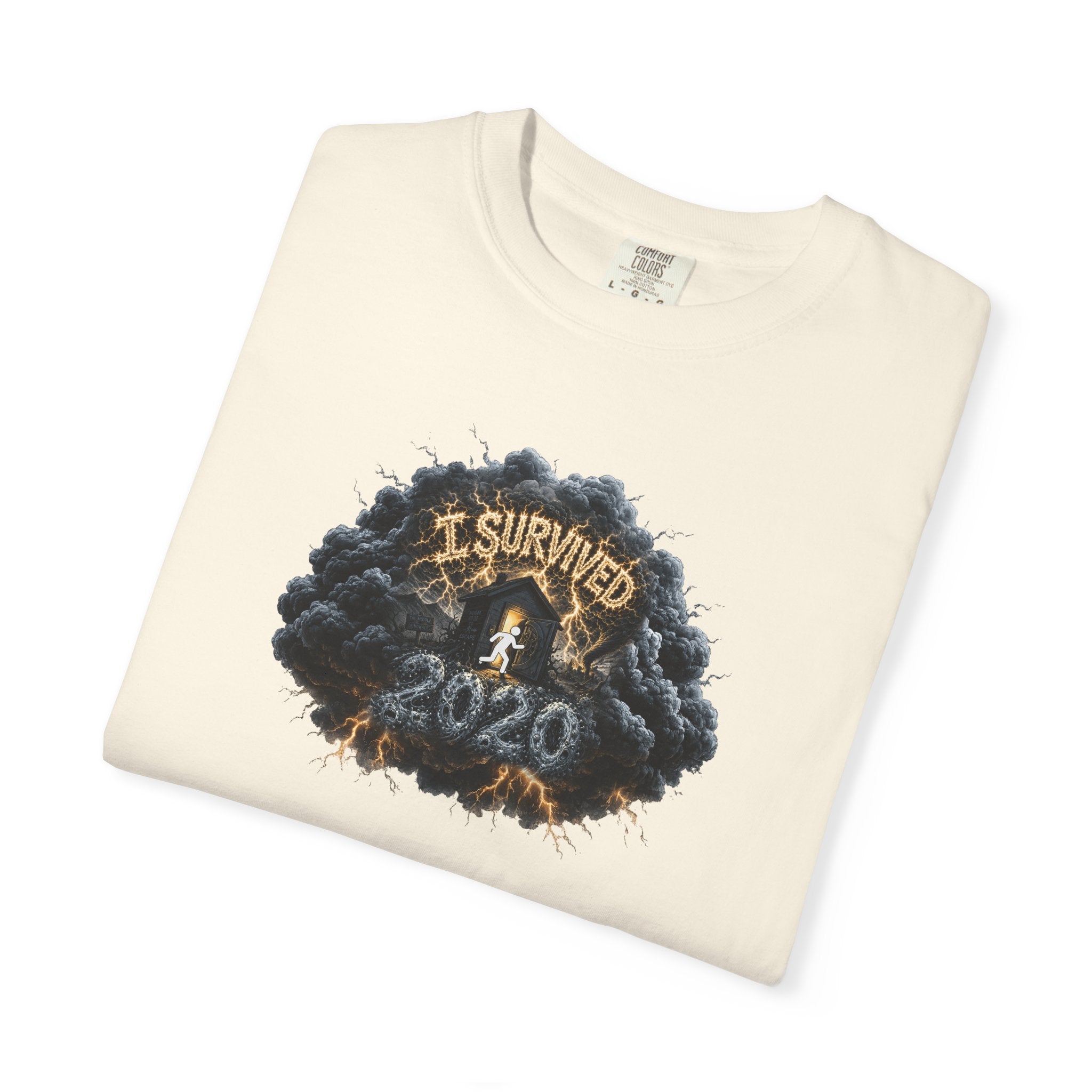 I Survived 2020 — Original PILOT Design: Director's Cut Unisex Garment-Dyed T-shirt