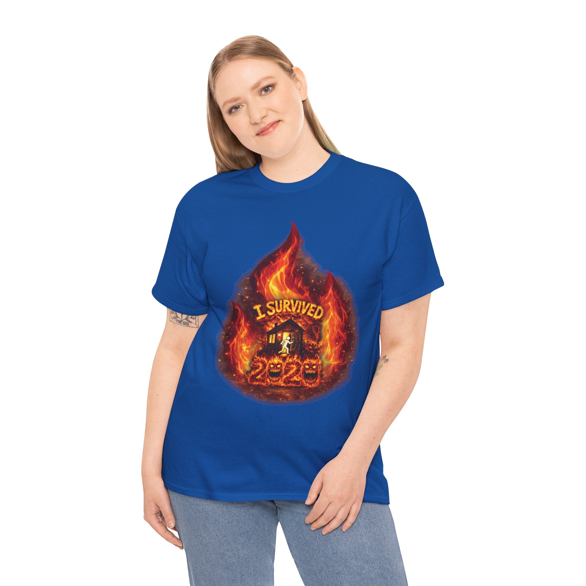 I Survived 2020 — Director's Cut S2:E1 "Berry Creek" | Wildfire Edition Memorial Unisex Heavy Cotton Tee