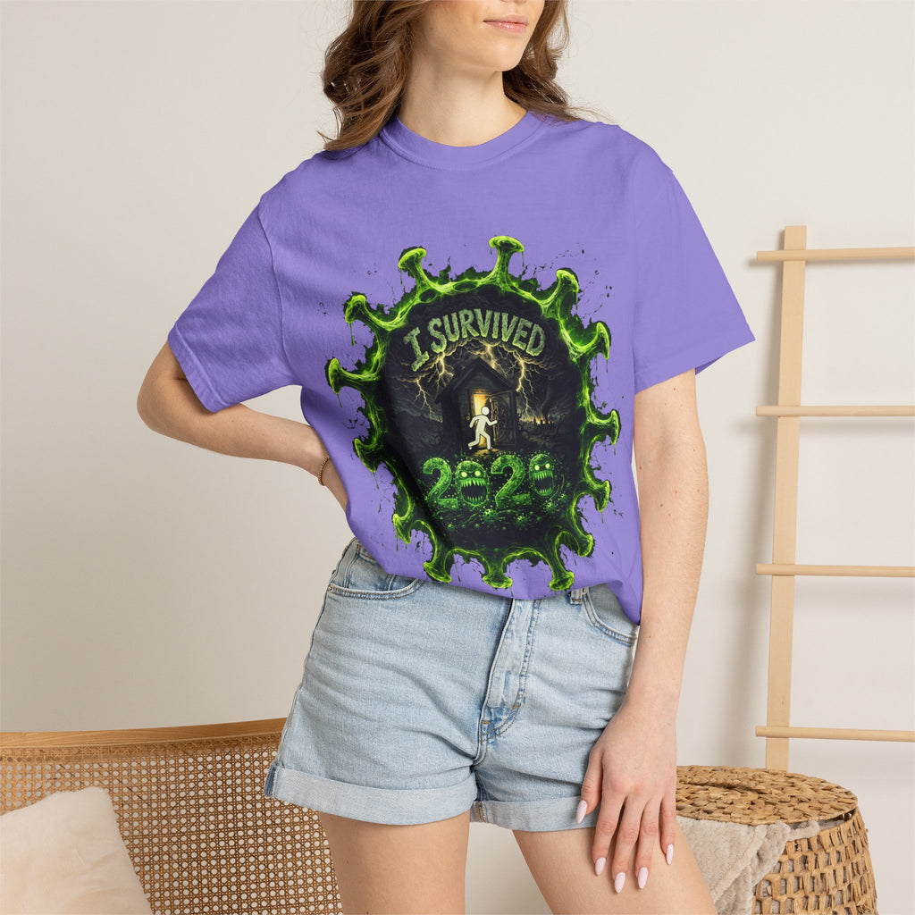 I Survived 2020 — Director's Cut S1:E3 "The Jab!" | Pandemic Edition Unisex Garment-Dyed T-shirt