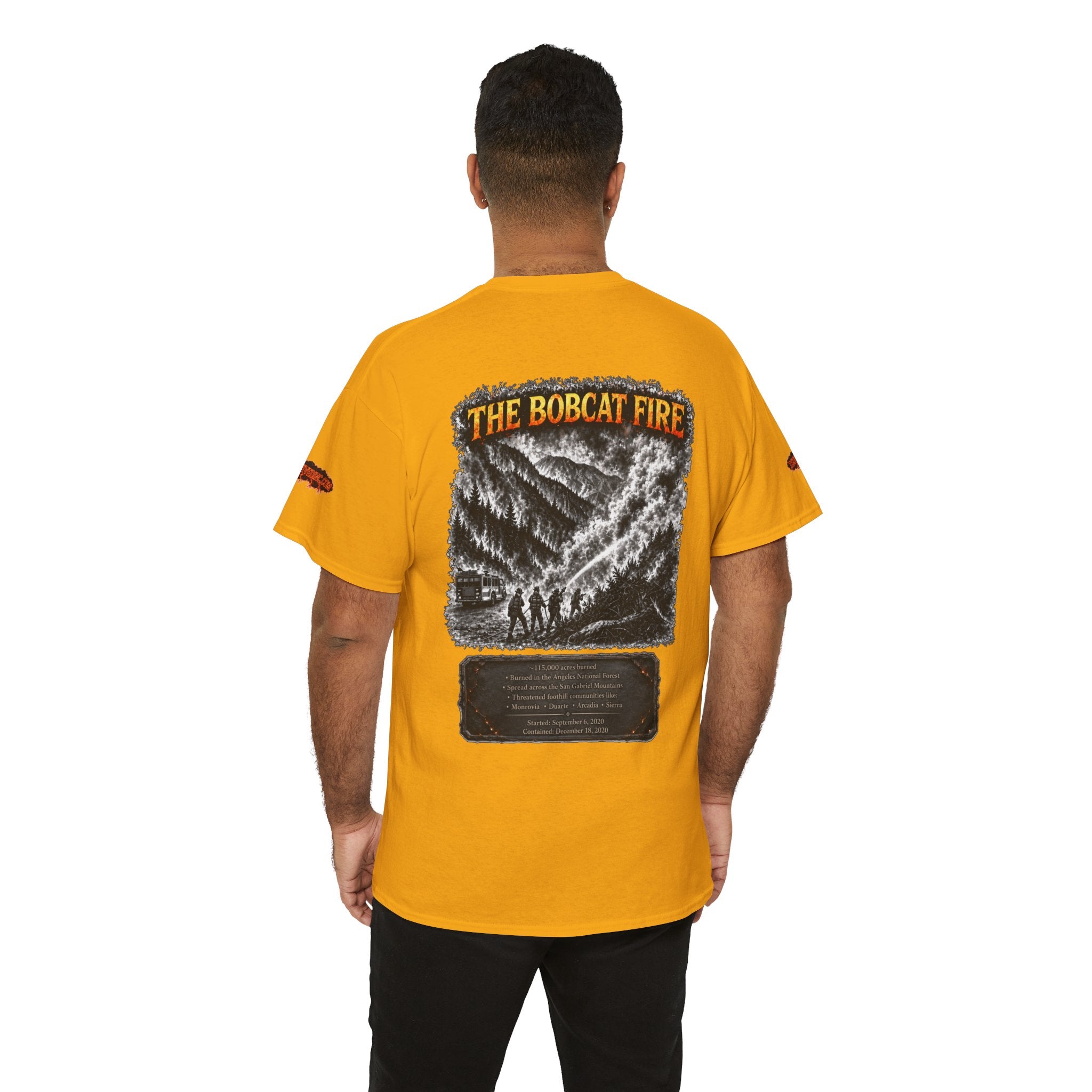 I Survived 2020 — WILDFIRES S2:E2: Director's Cut Special Edition "The Bobcat Fire" Memorial Unisex Heavy Cotton Tee