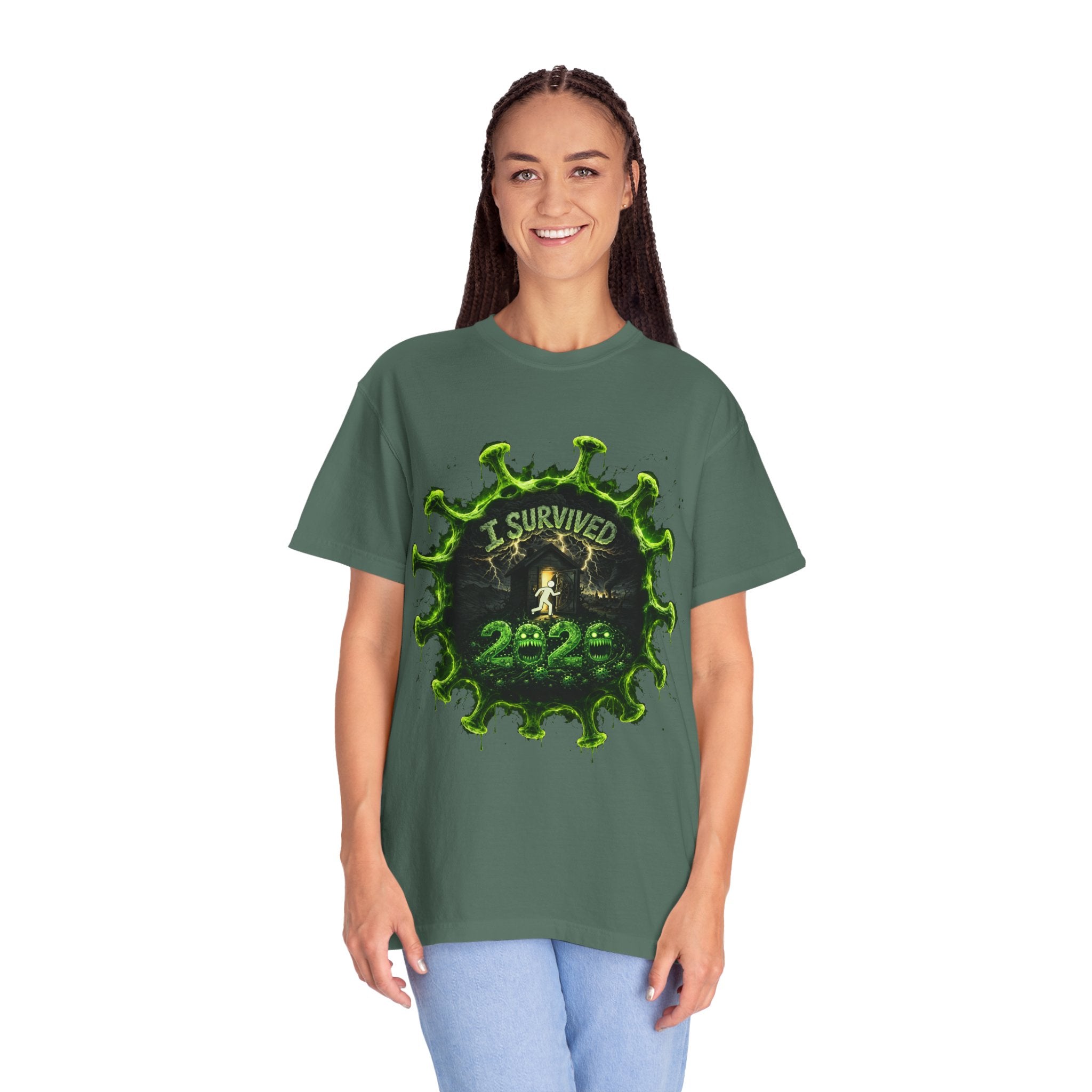 I Survived 2020 — Director's Cut S1:E5 "Delivery Doomsday" | Pandemic Edition Unisex Garment-Dyed T-shirt