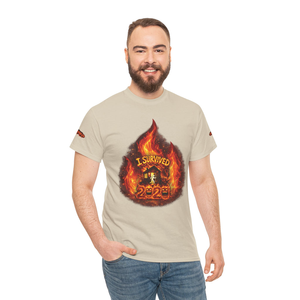 I Survived 2020 — Director's Cut S2:E3 "The California Wildfires" | Wildfire Edition Memorial Unisex Heavy Cotton Tee (SPECIAL EDITION)