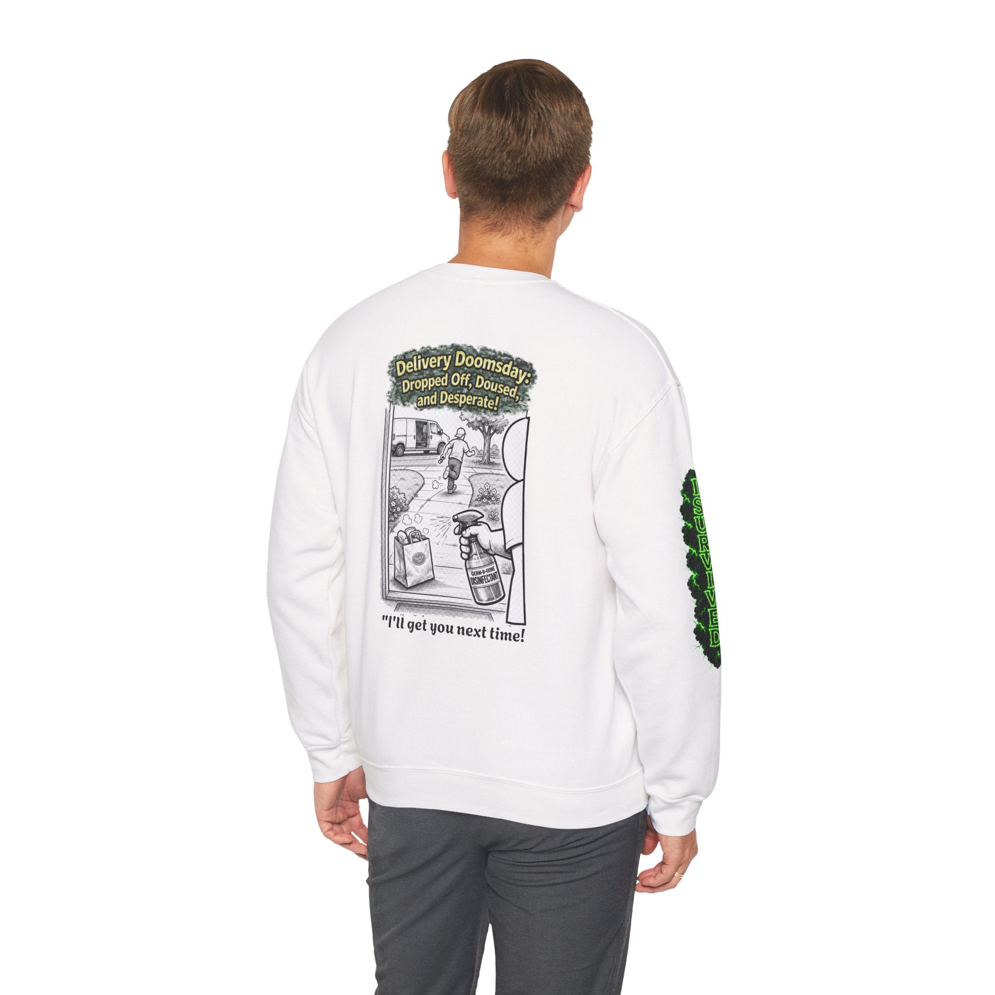 I Survived 2020 — Director's Cut S1:E5 "Delivery Doomsday" | Pandemic Edition Unisex Heavy Blend™ Crewneck Sweatshirt