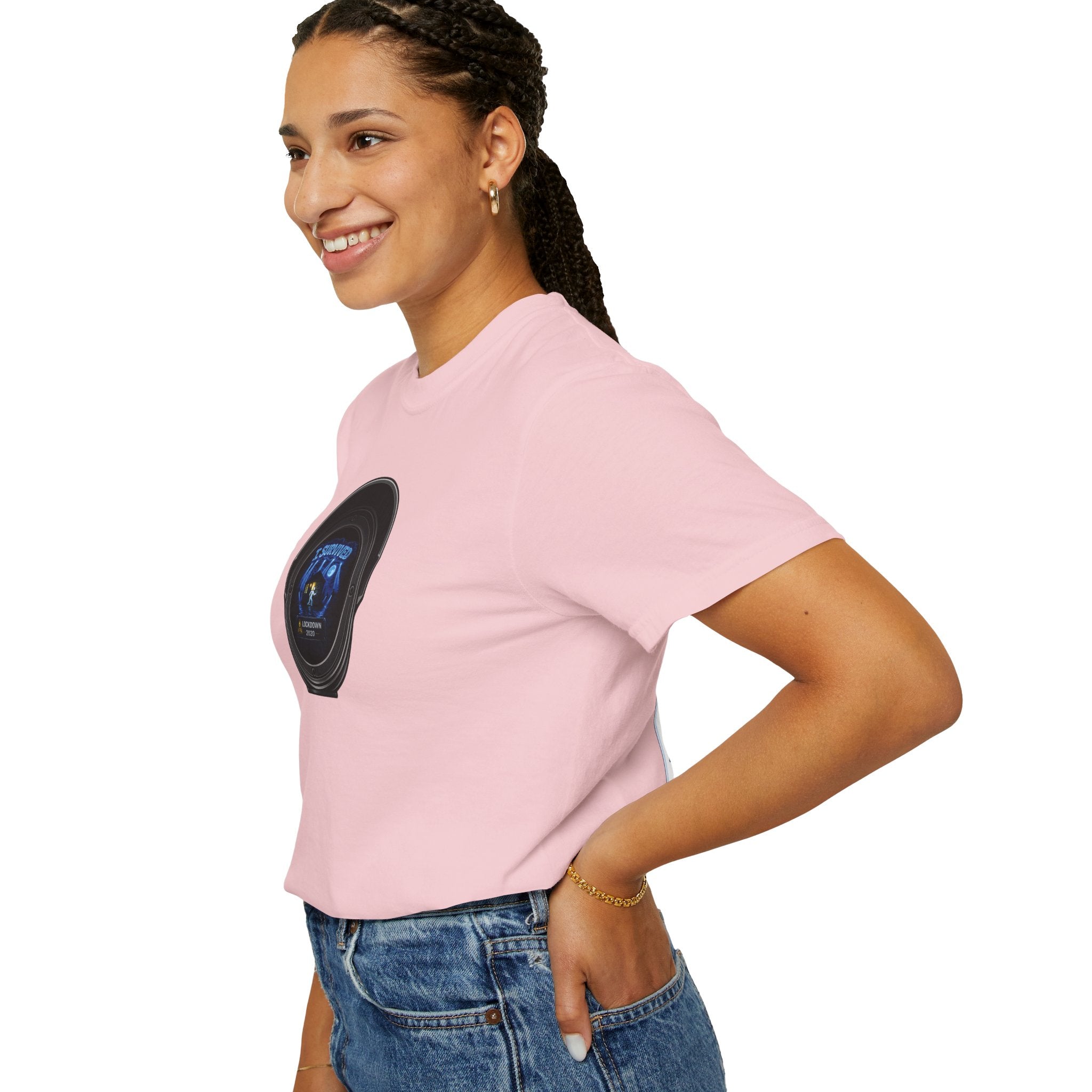 I Survived 2020 —  LOCKDOWN S3:E3: Director's Cut "Remote Schooling" Unisex Garment-Dyed T-shirt