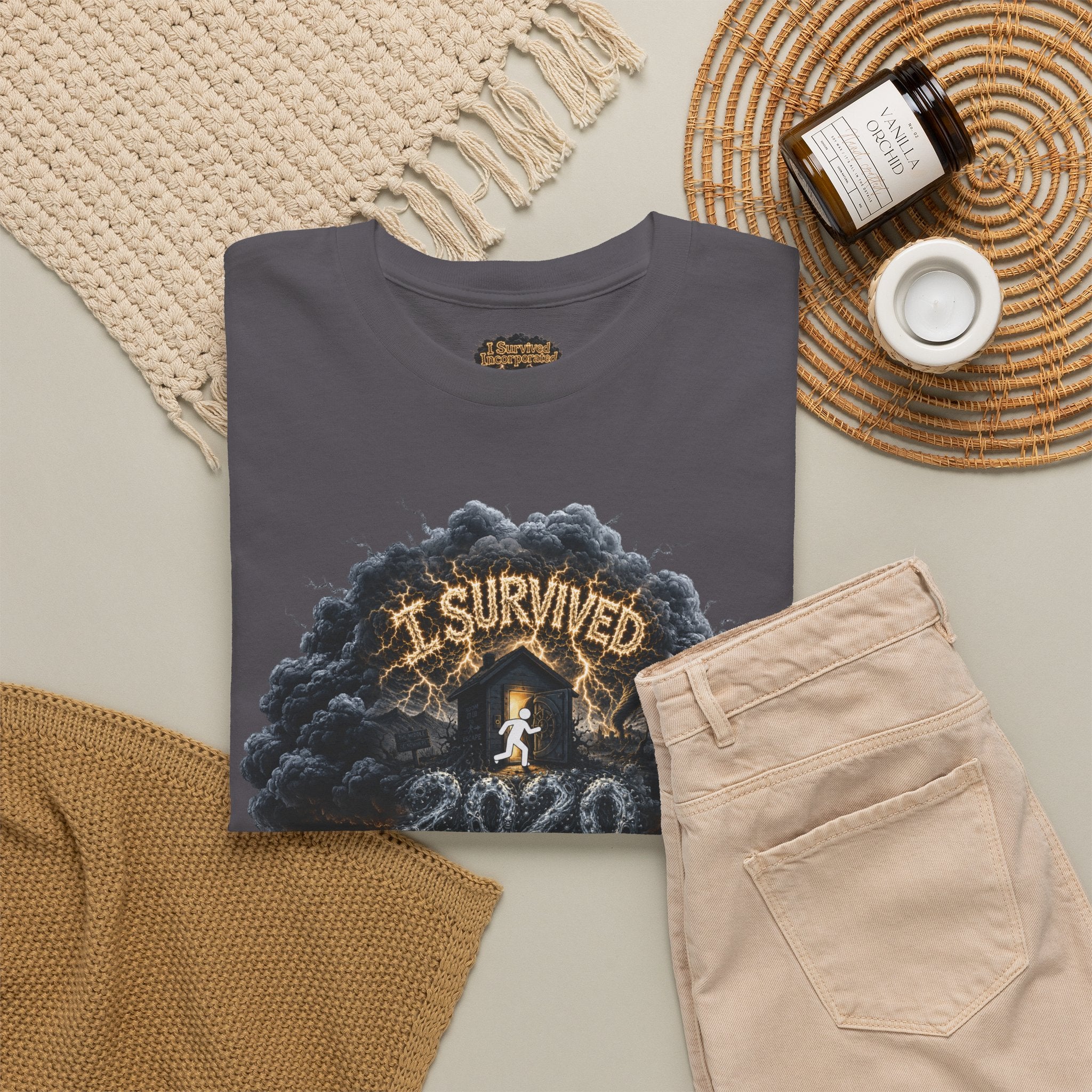 I Survived 2020 — Director's Cut Original Design Teaser Tee | Season 1 Premiere Drop Unisex Heavy Cotton Tee