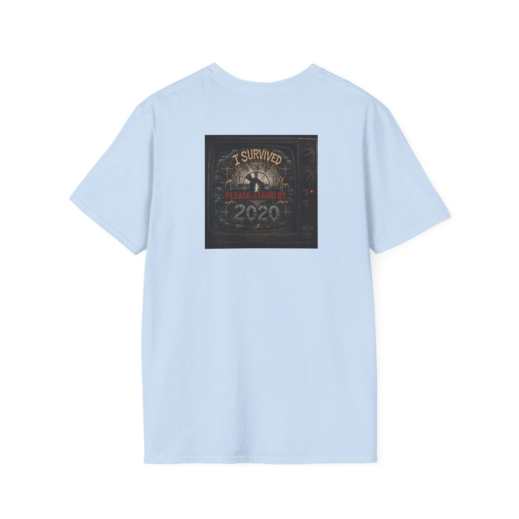 I Survived 2020 — "Please Stand By" Test Pattern Tee Summer Premier Unisex Softstyle T-Shirt